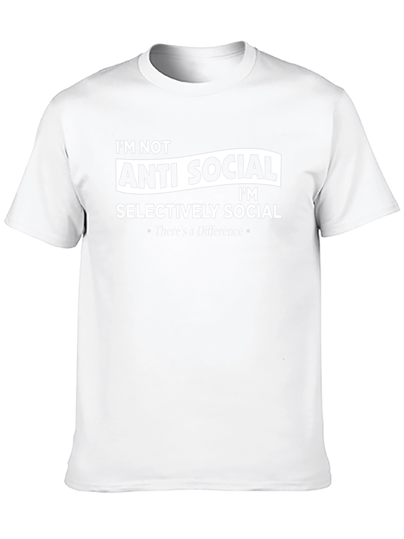 Anti Social Selectively Social Graphic T-Shirt