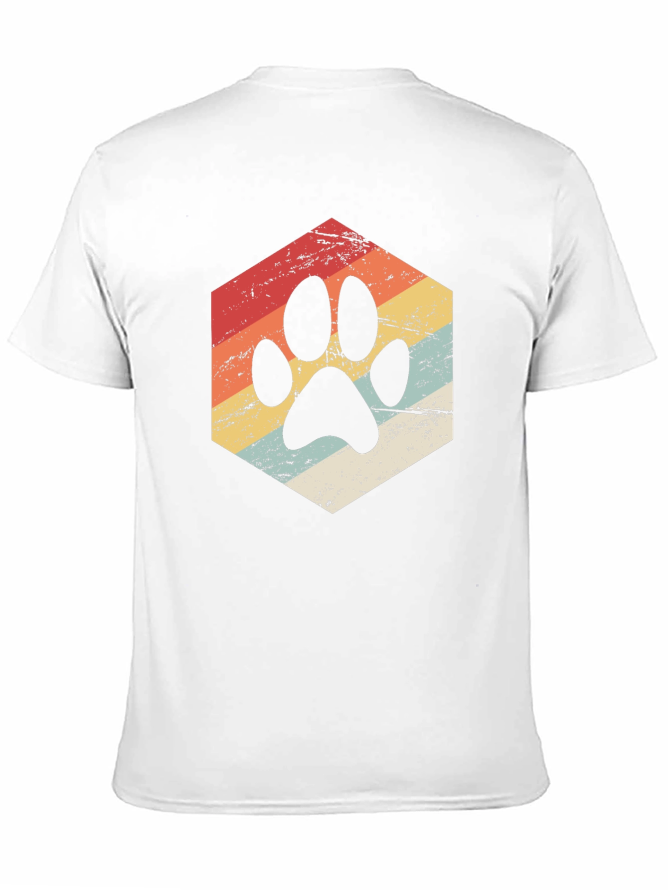 Retro Paw Print T-Shirt