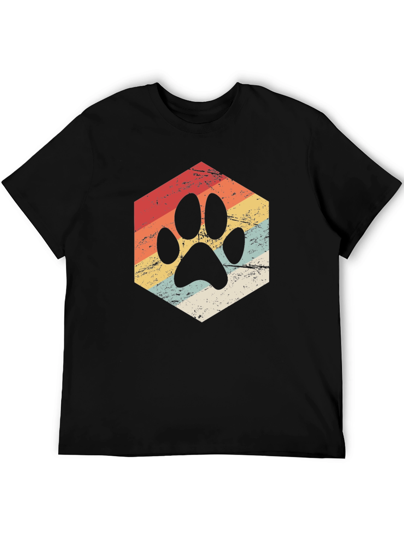 Retro Paw Print T-Shirt