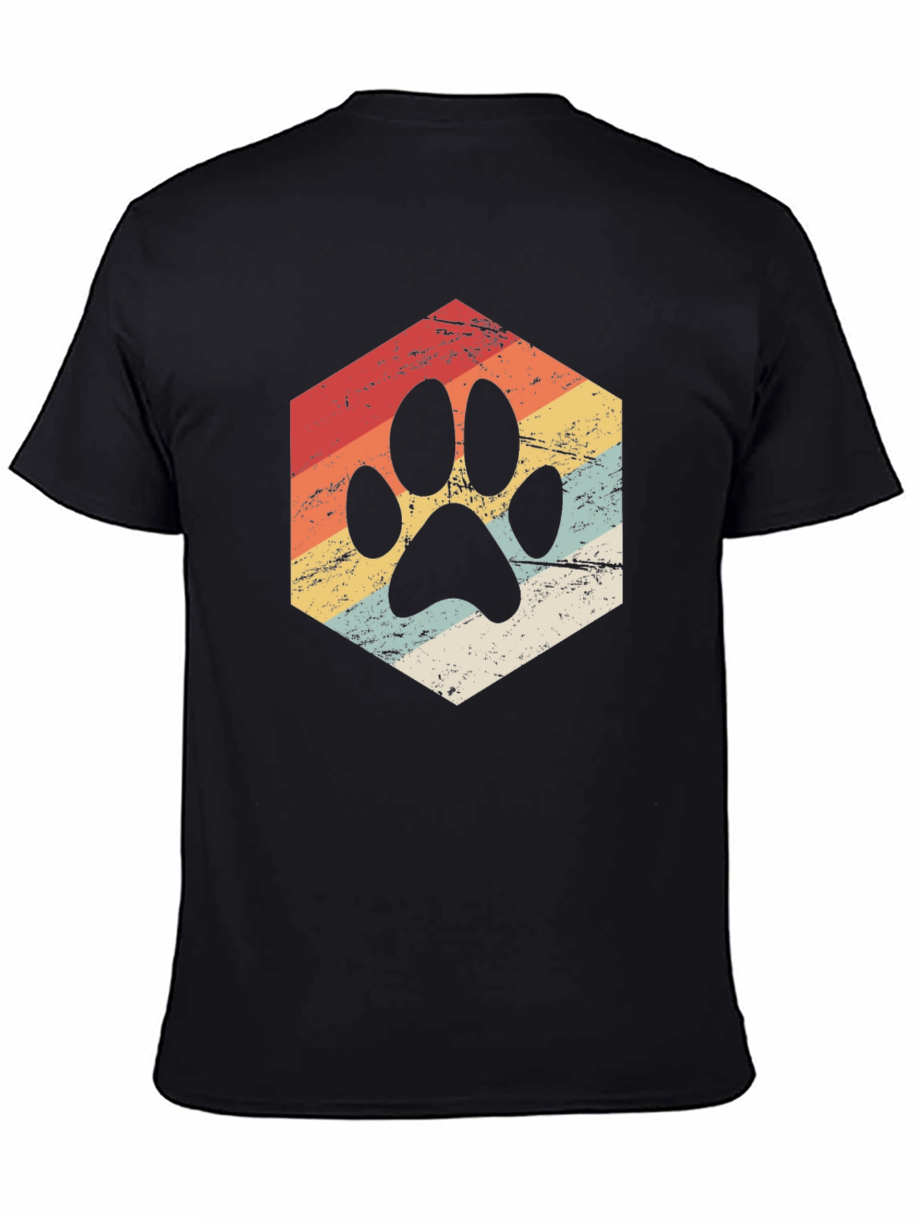 Retro Paw Print T-Shirt