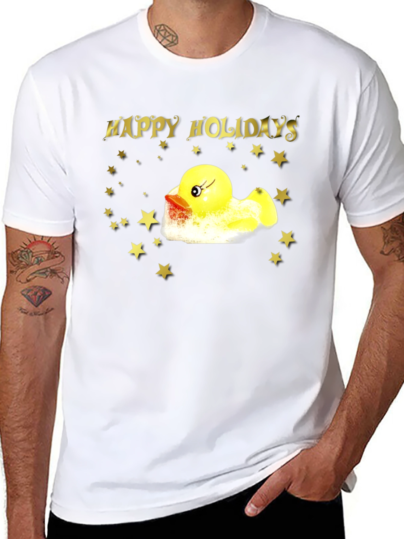 Happy Holidays Rubber Duck T-Shirt