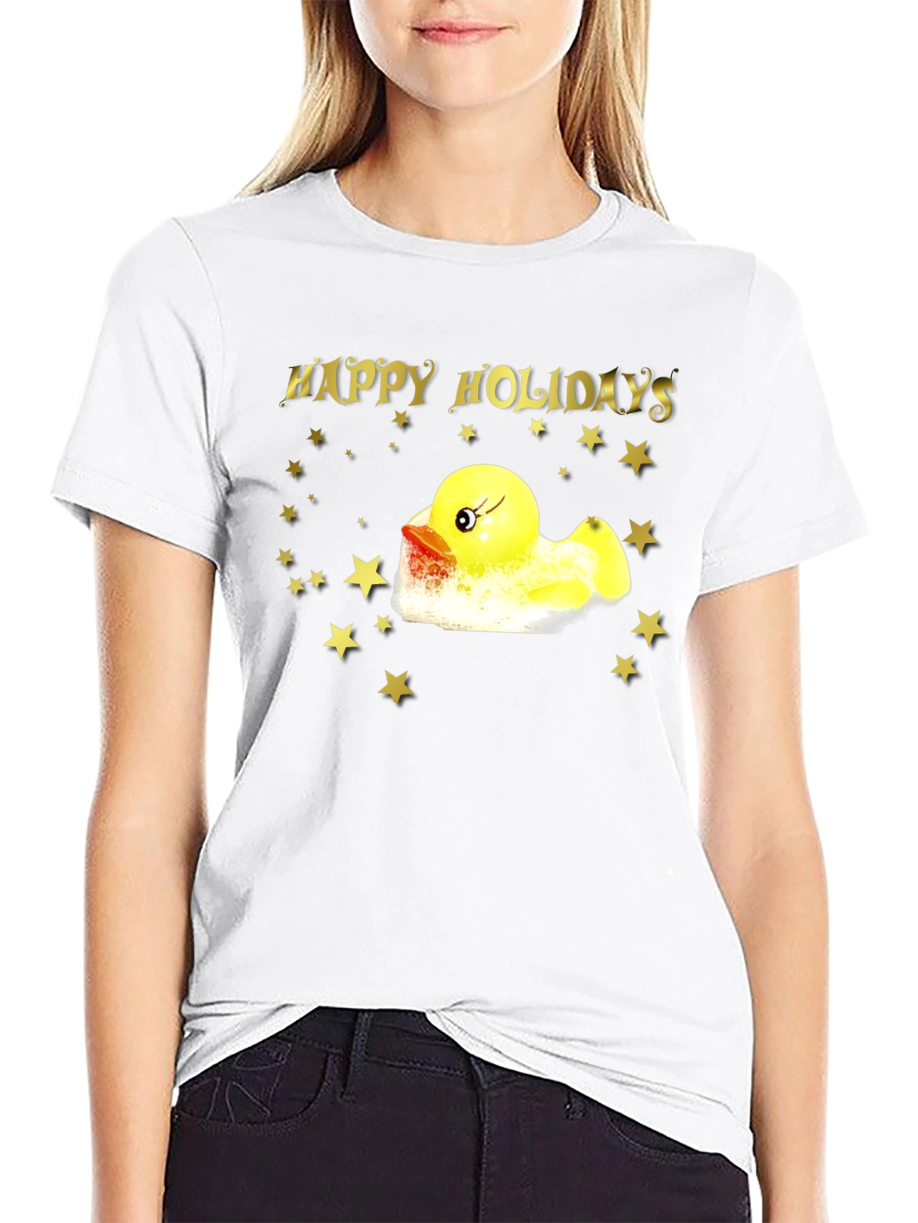 Happy Holidays Rubber Duck T-Shirt