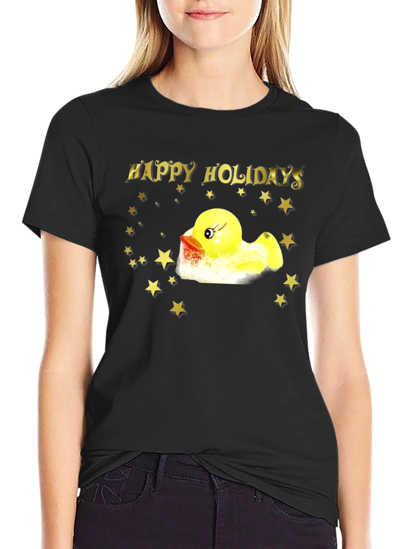 Happy Holidays Rubber Duck T-Shirt