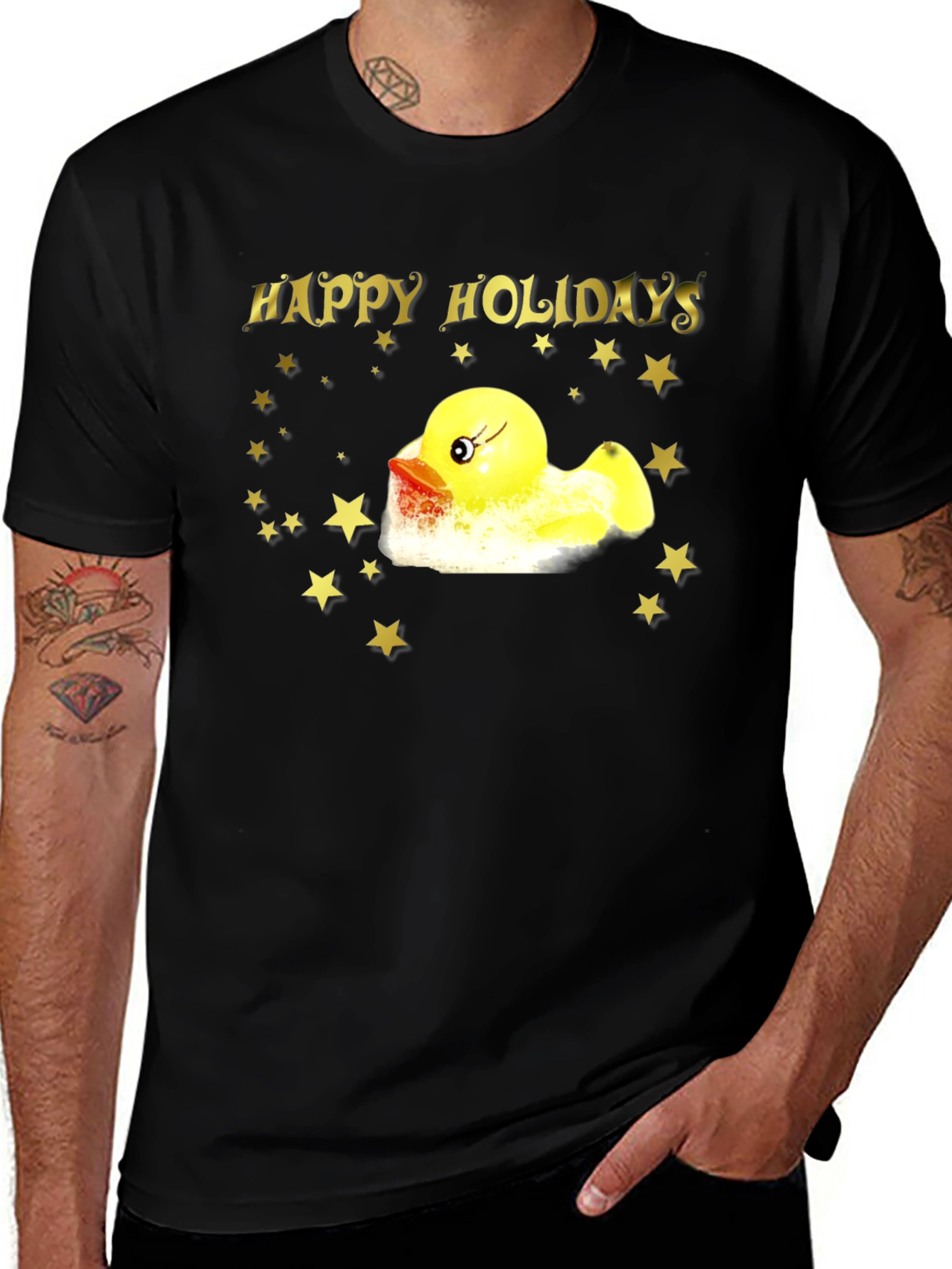 Happy Holidays Rubber Duck T-Shirt