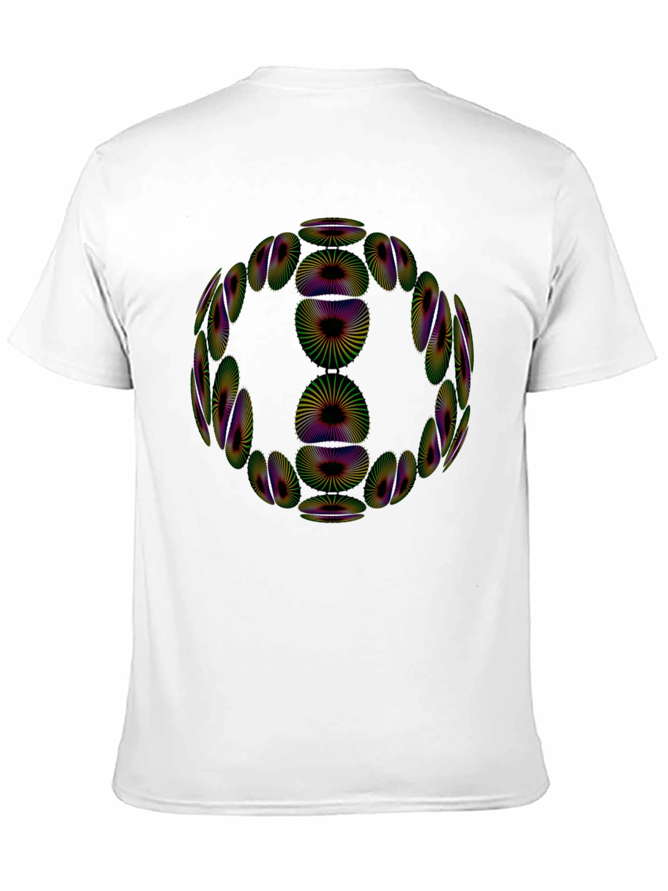 Abstract Optical Illusion Graphic Tee - Mens Black T-Shirt