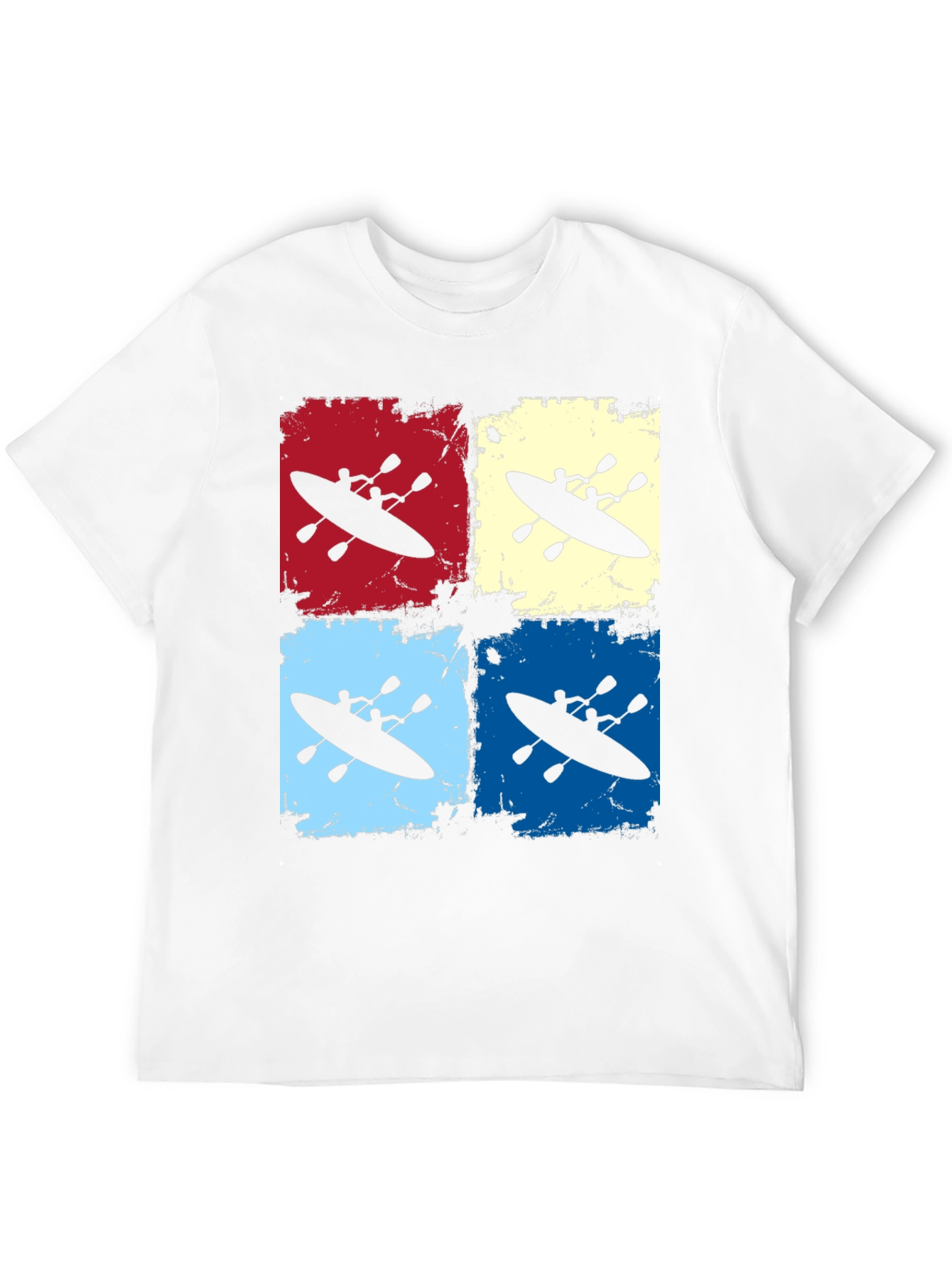 Kayaking Retro Graphic T-Shirt