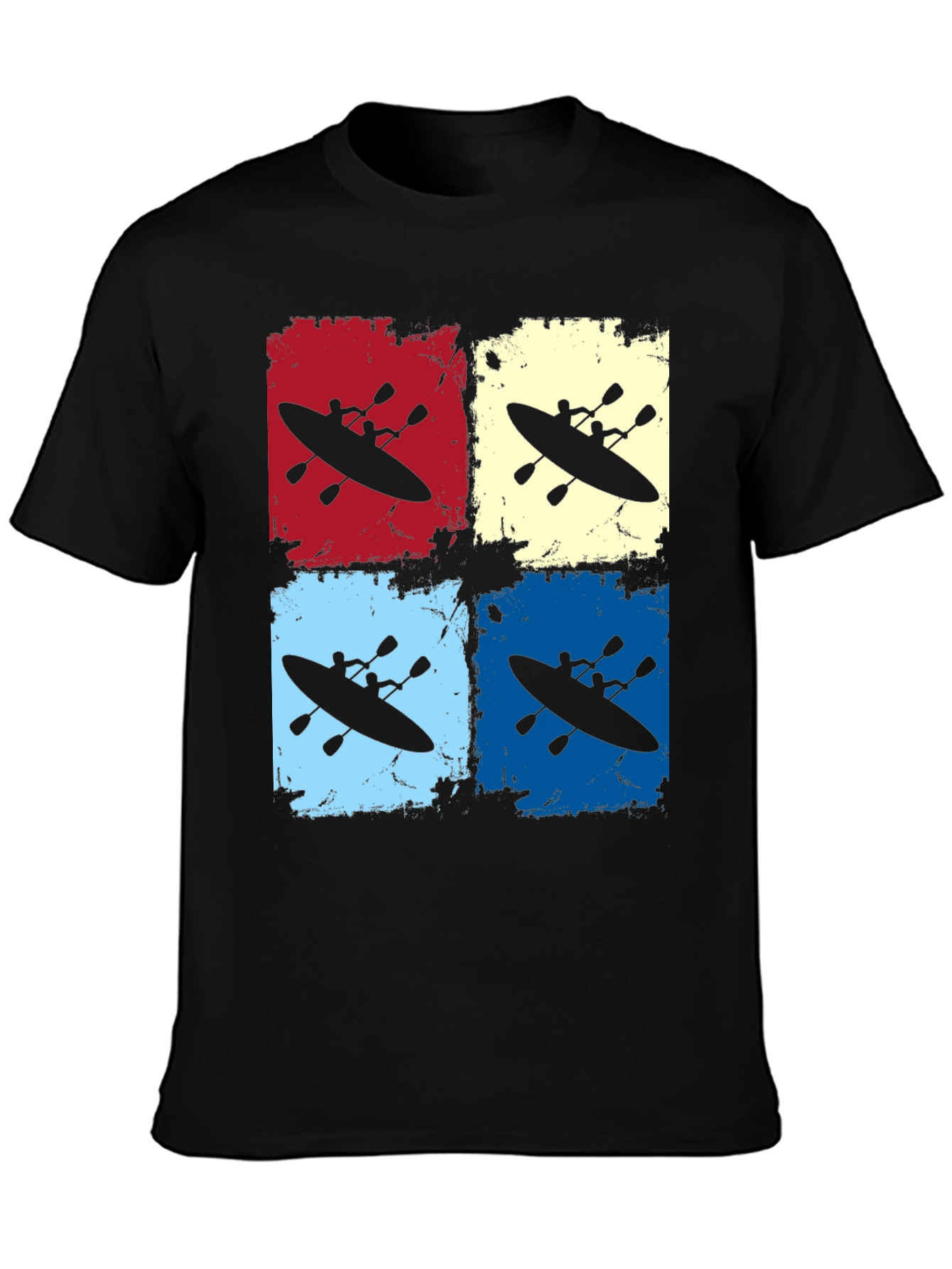 Kayaking Retro Graphic T-Shirt