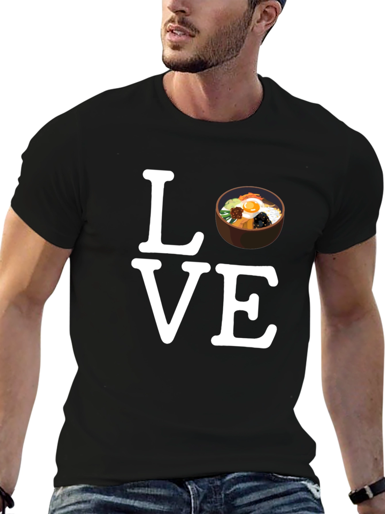 Love Bibimbap Korean Food Graphic T-Shirt