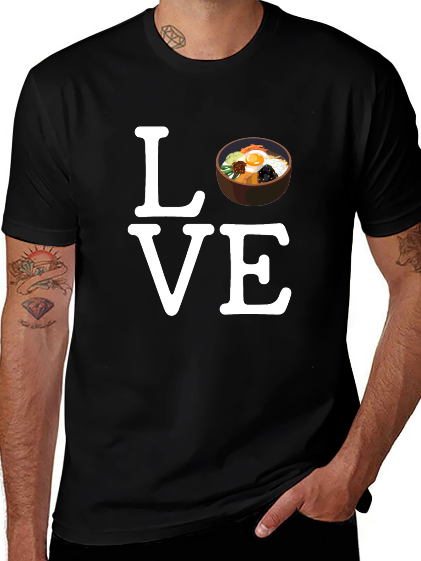 Love Bibimbap Korean Food Graphic T-Shirt