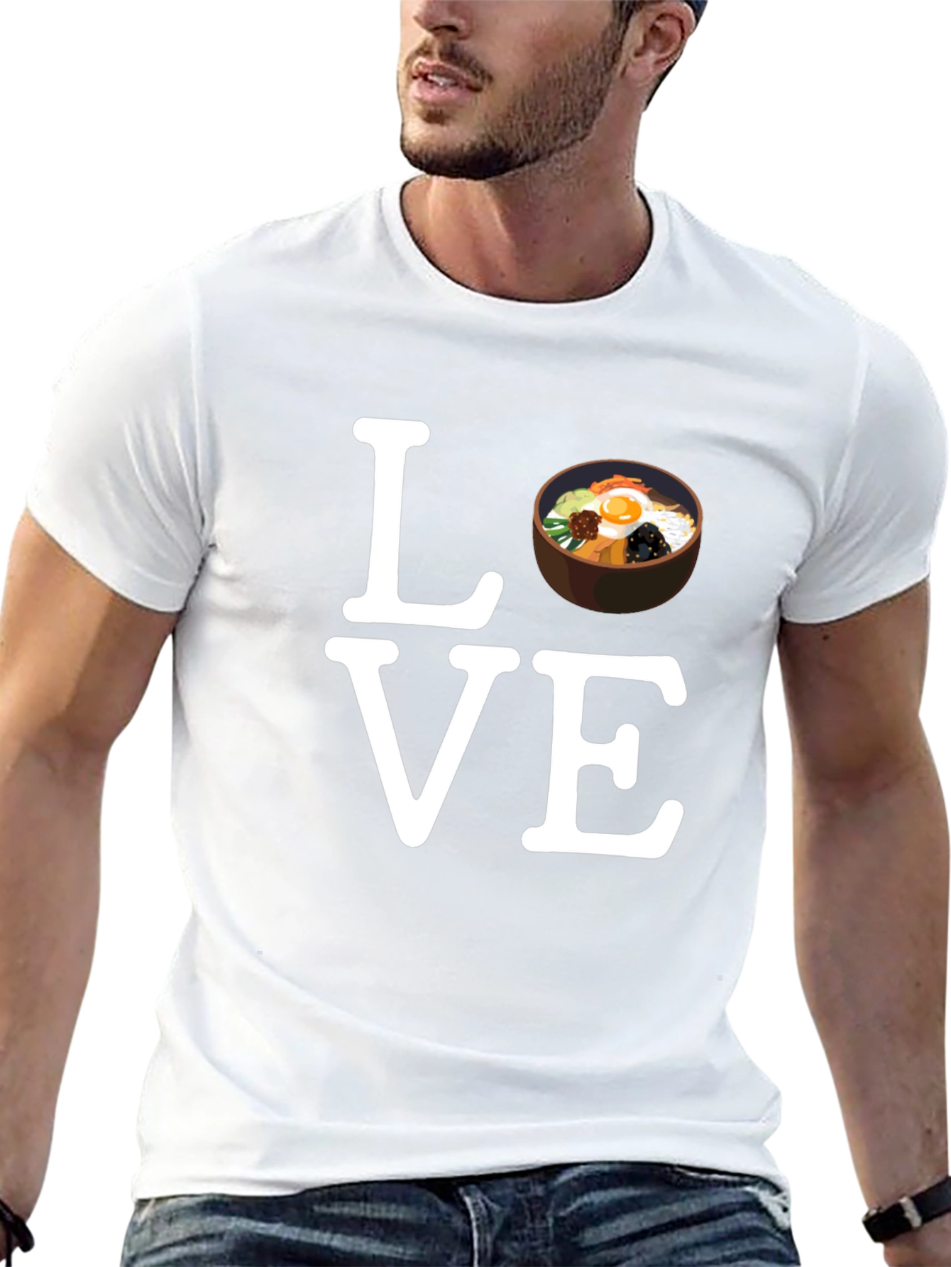 Love Bibimbap Korean Food Graphic T-Shirt