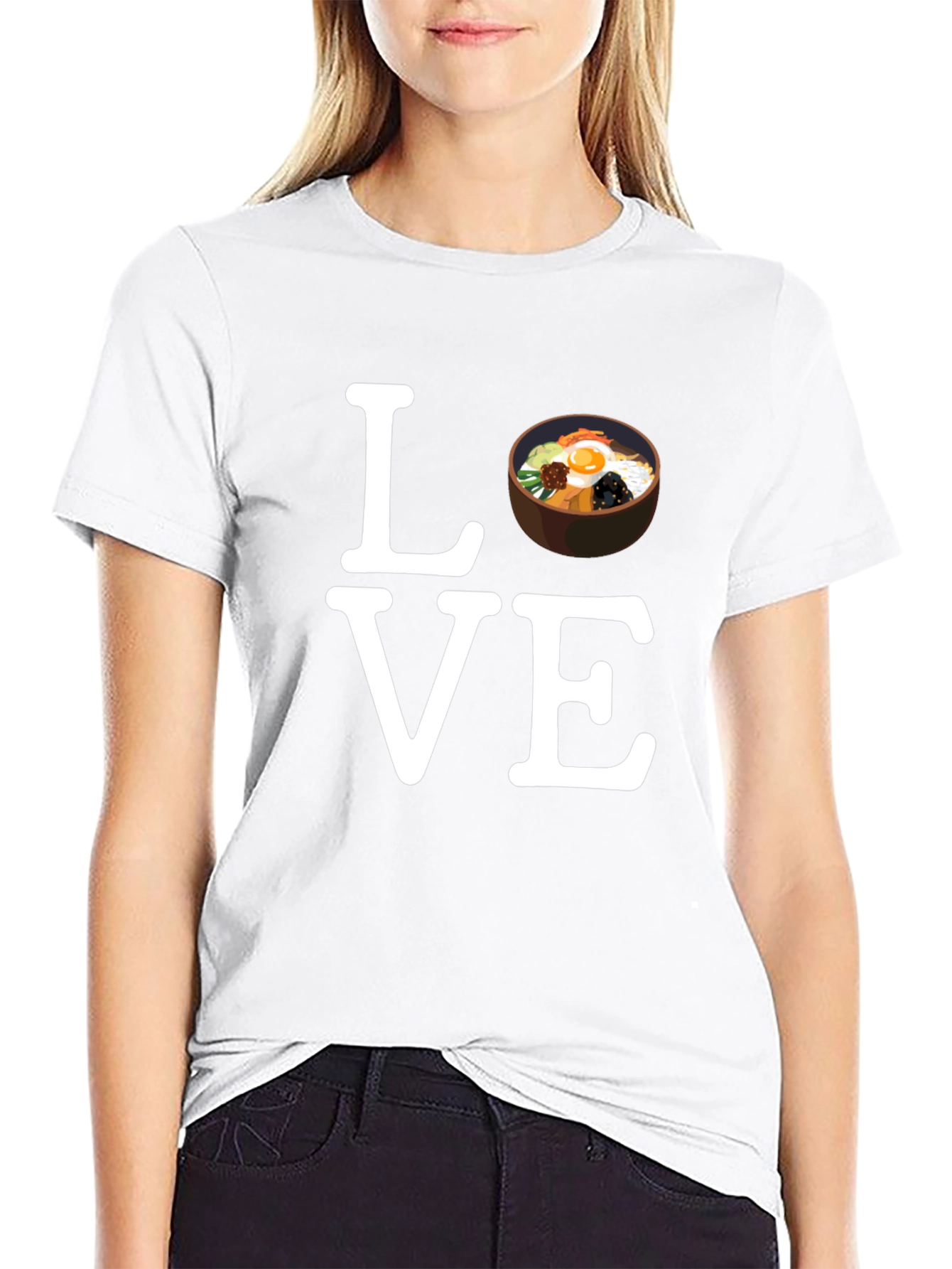 Love Bibimbap Korean Food Graphic T-Shirt