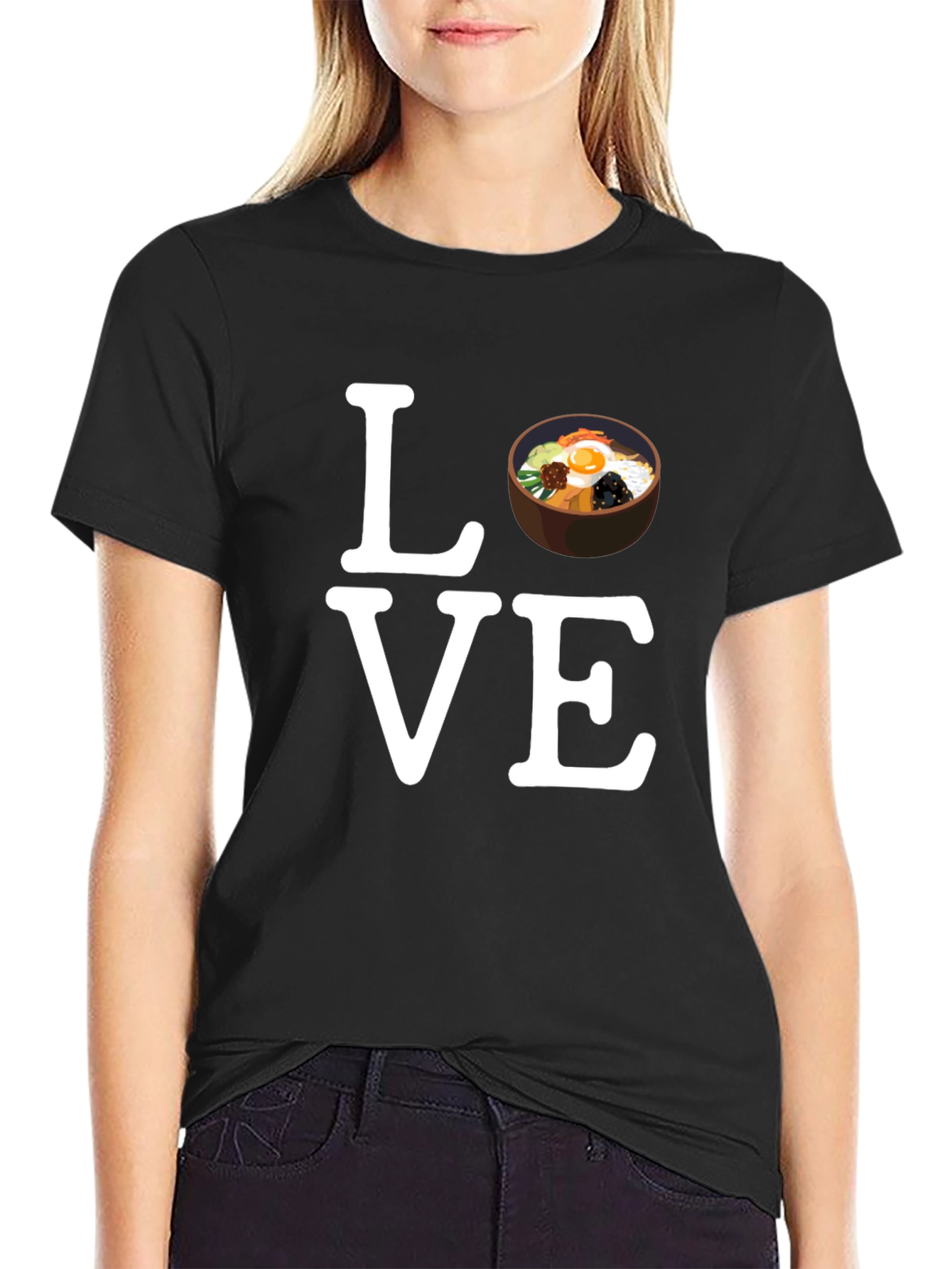 Love Bibimbap Korean Food Graphic T-Shirt