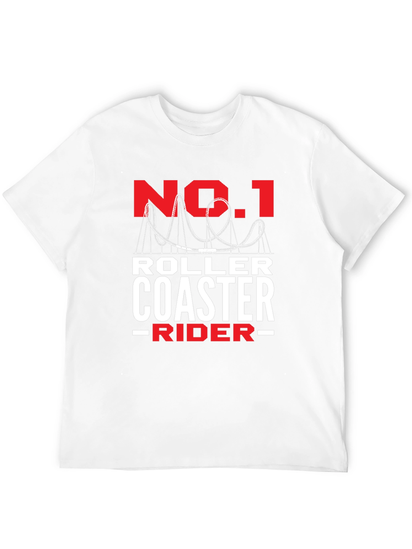 No. 1 Roller Coaster Rider Black Tee