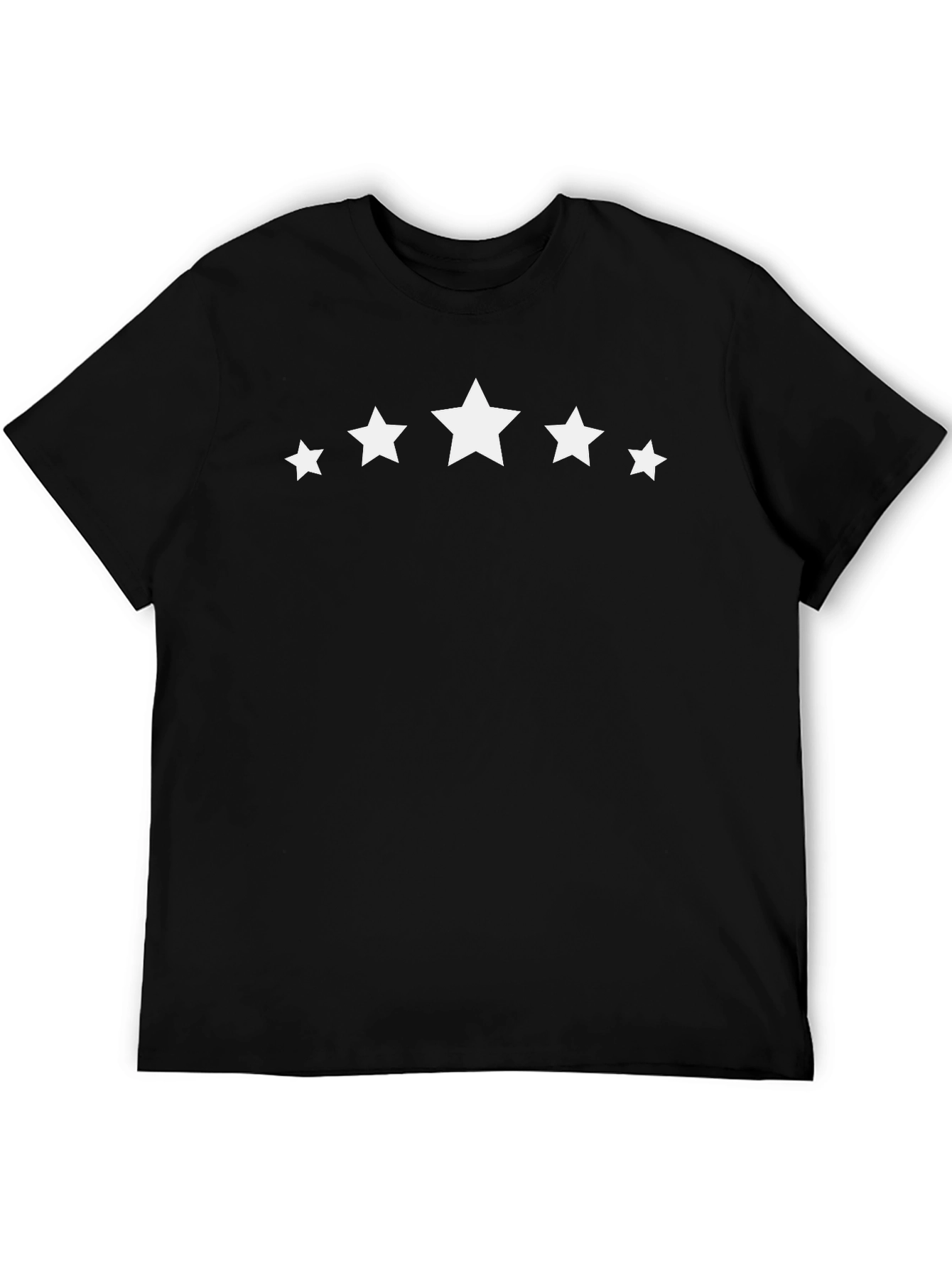 Five Star Black Tee - Classic Graphic T-Shirt