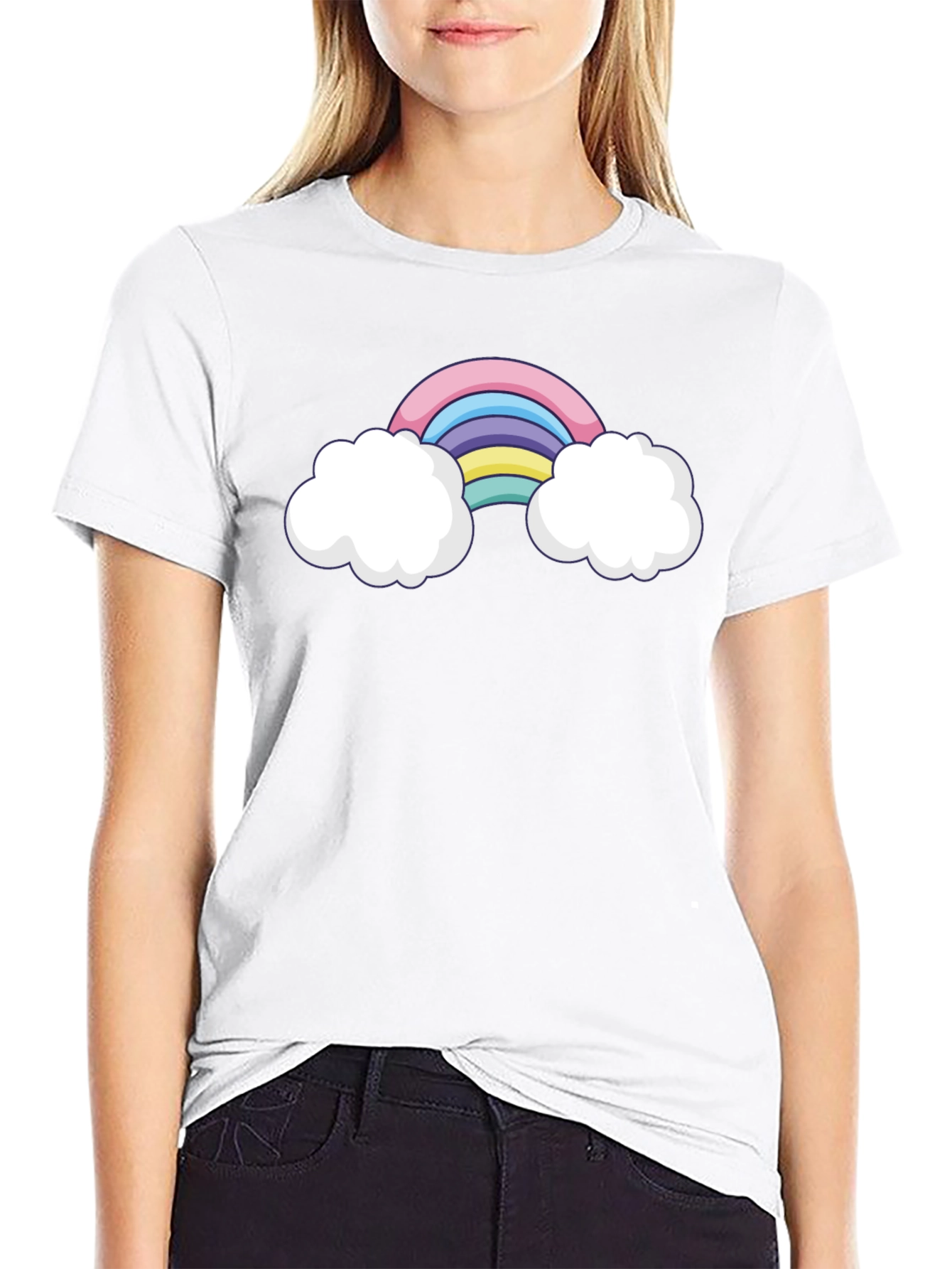 Rainbow & Clouds Graphic Tee