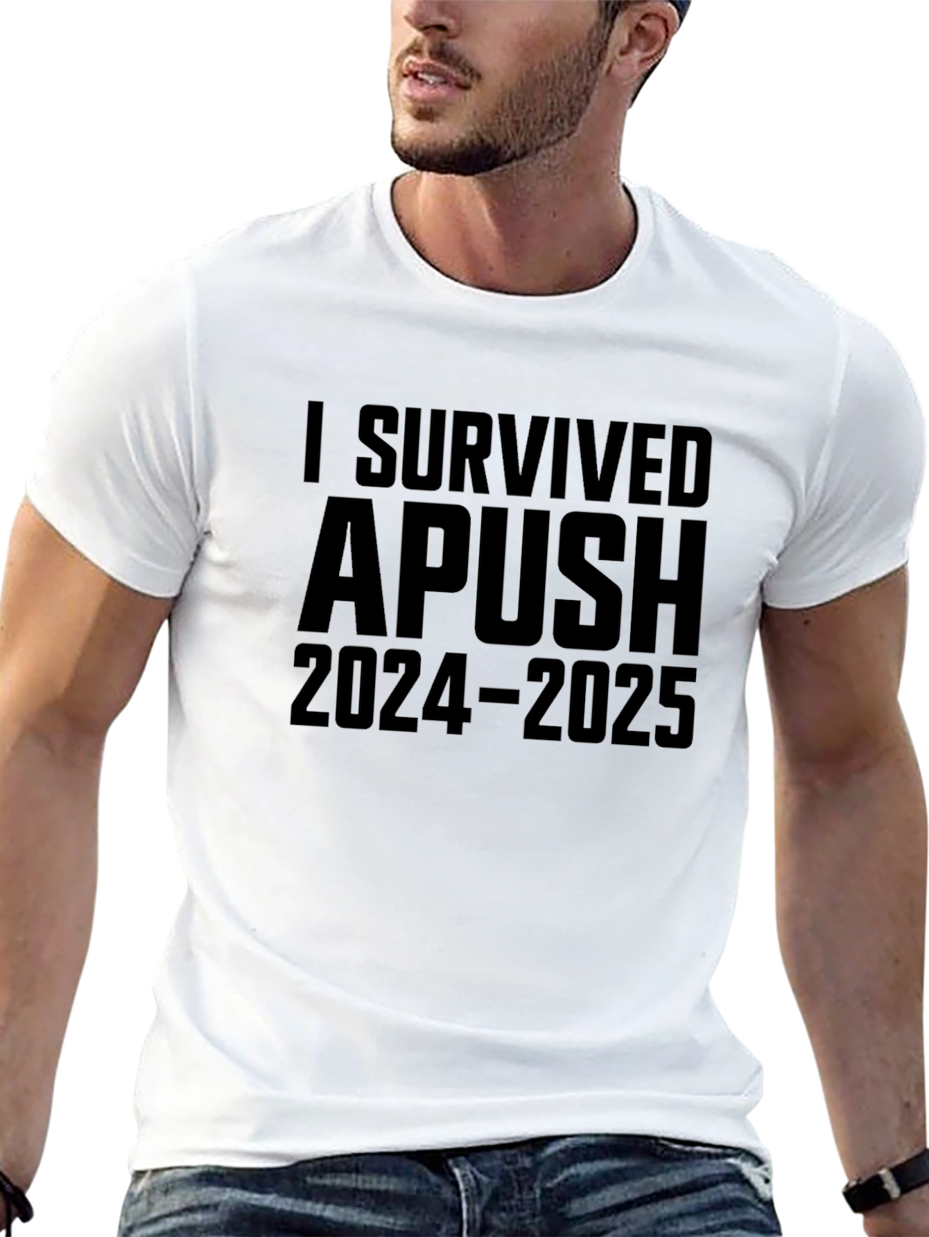 I Survived APUSH 2024-2025 Black T-Shirt