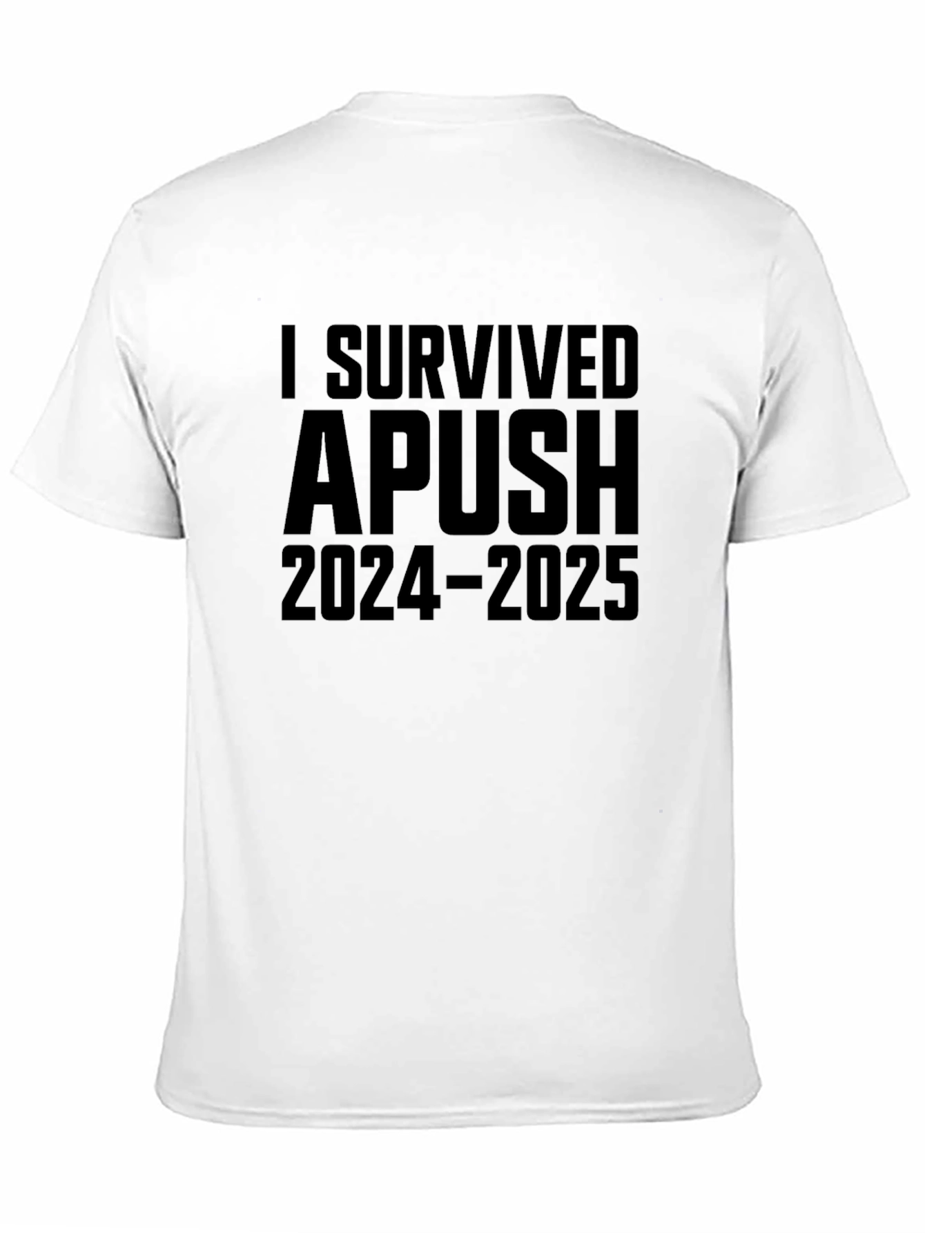 I Survived APUSH 2024-2025 Black T-Shirt