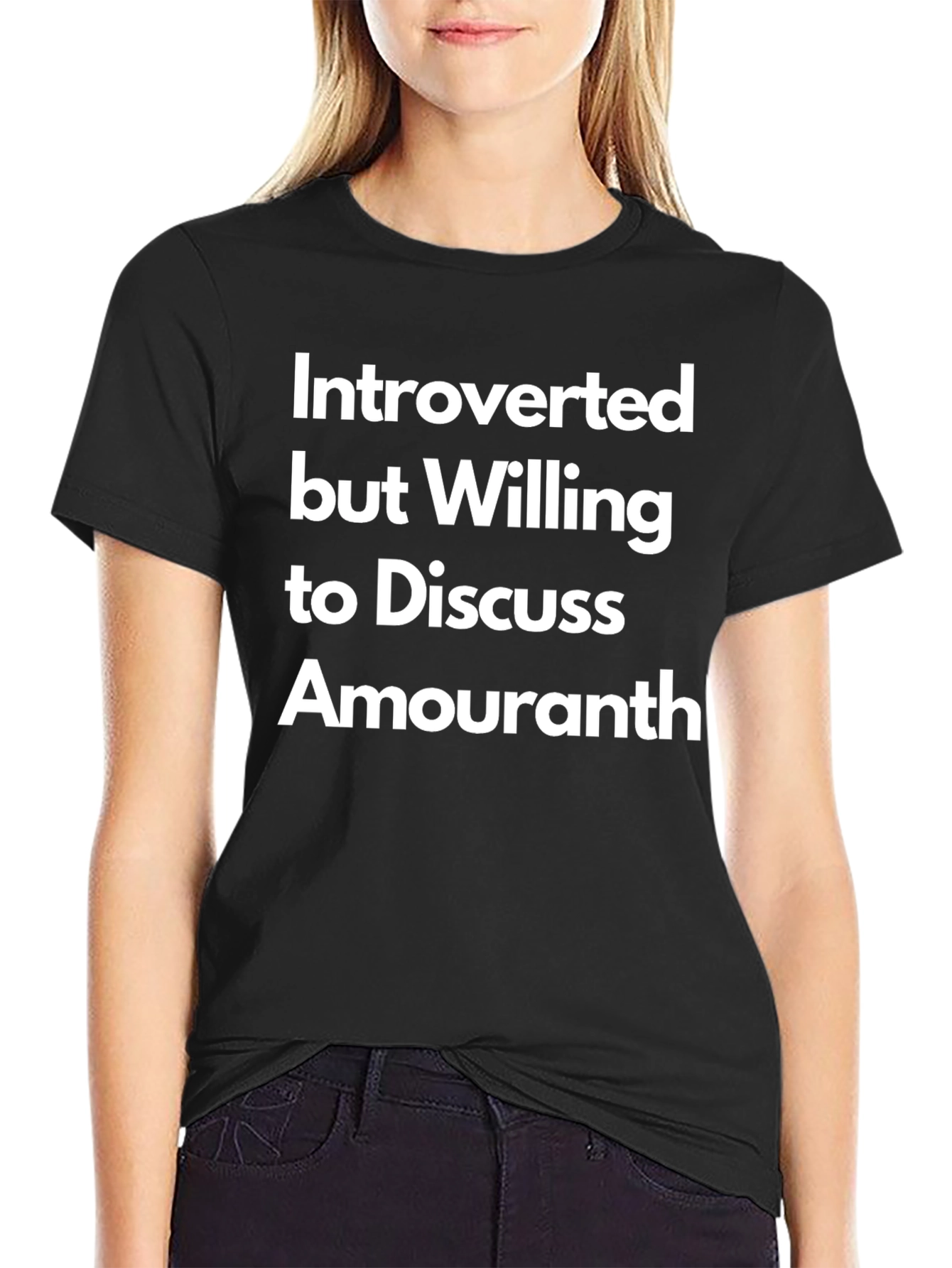 Introverted But Willing To Discuss Amouranth T-Shirt
