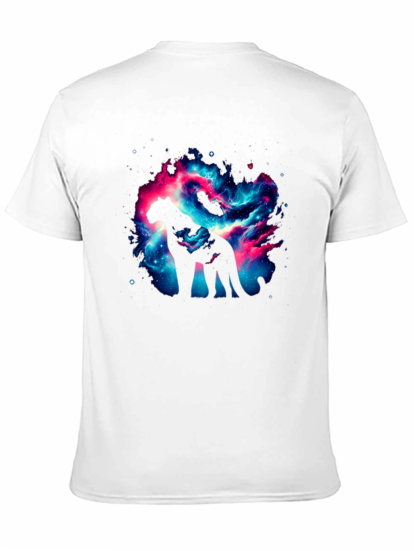 Galaxy Cat T-Shirt - Cosmic Panther Design