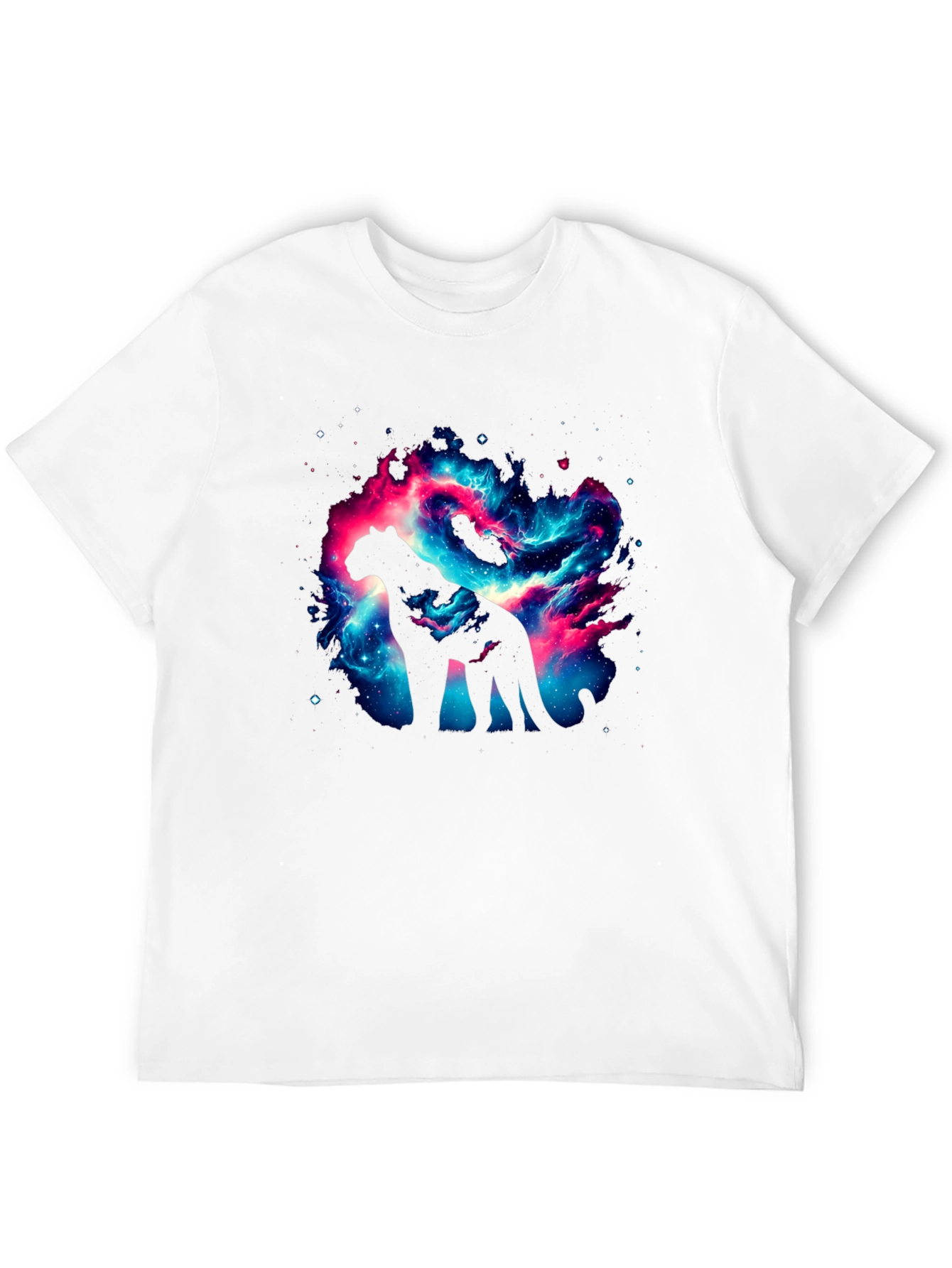 Galaxy Cat T-Shirt - Cosmic Panther Design