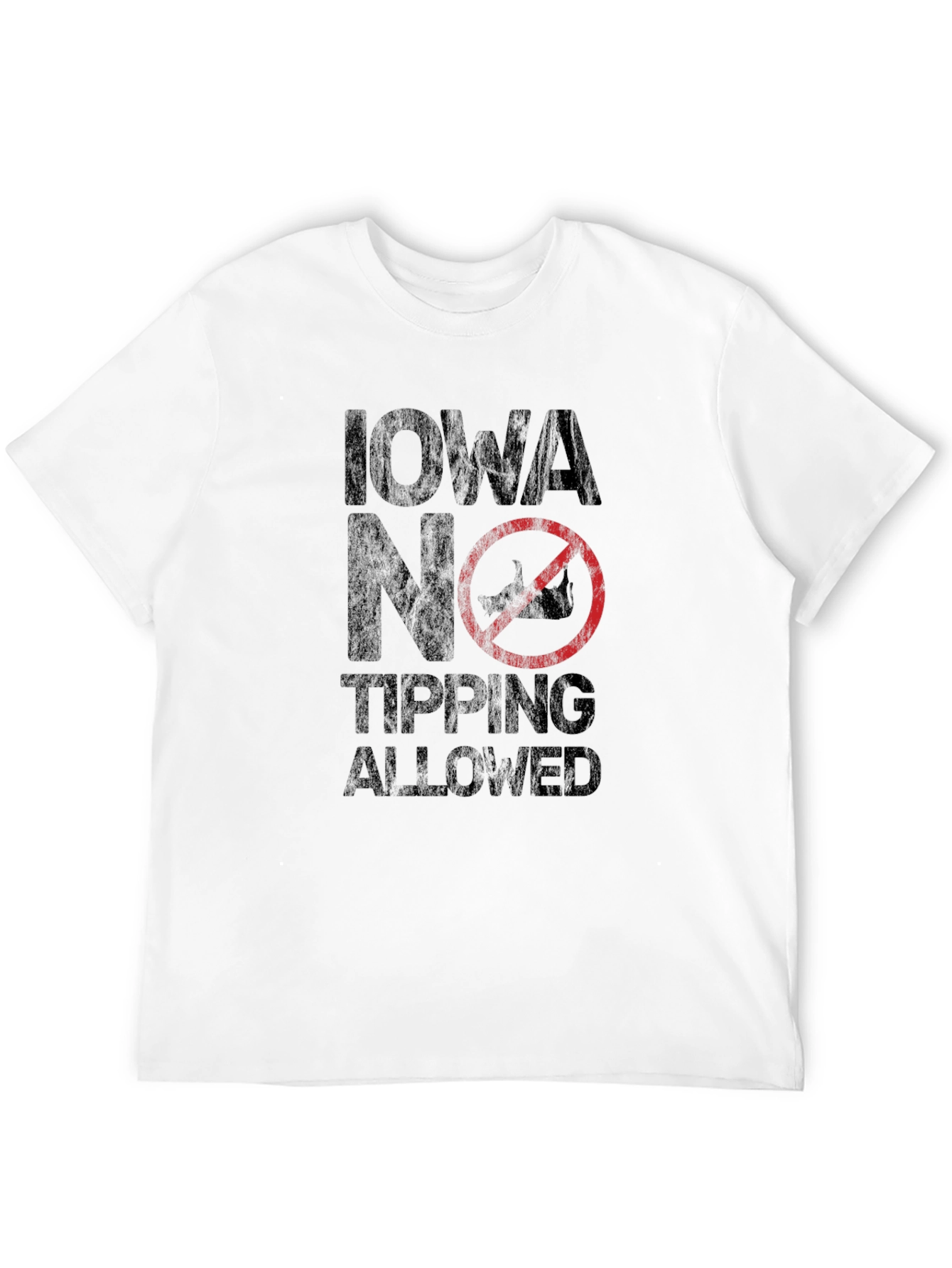 Iowa No Tipping Allowed Graphic Tee