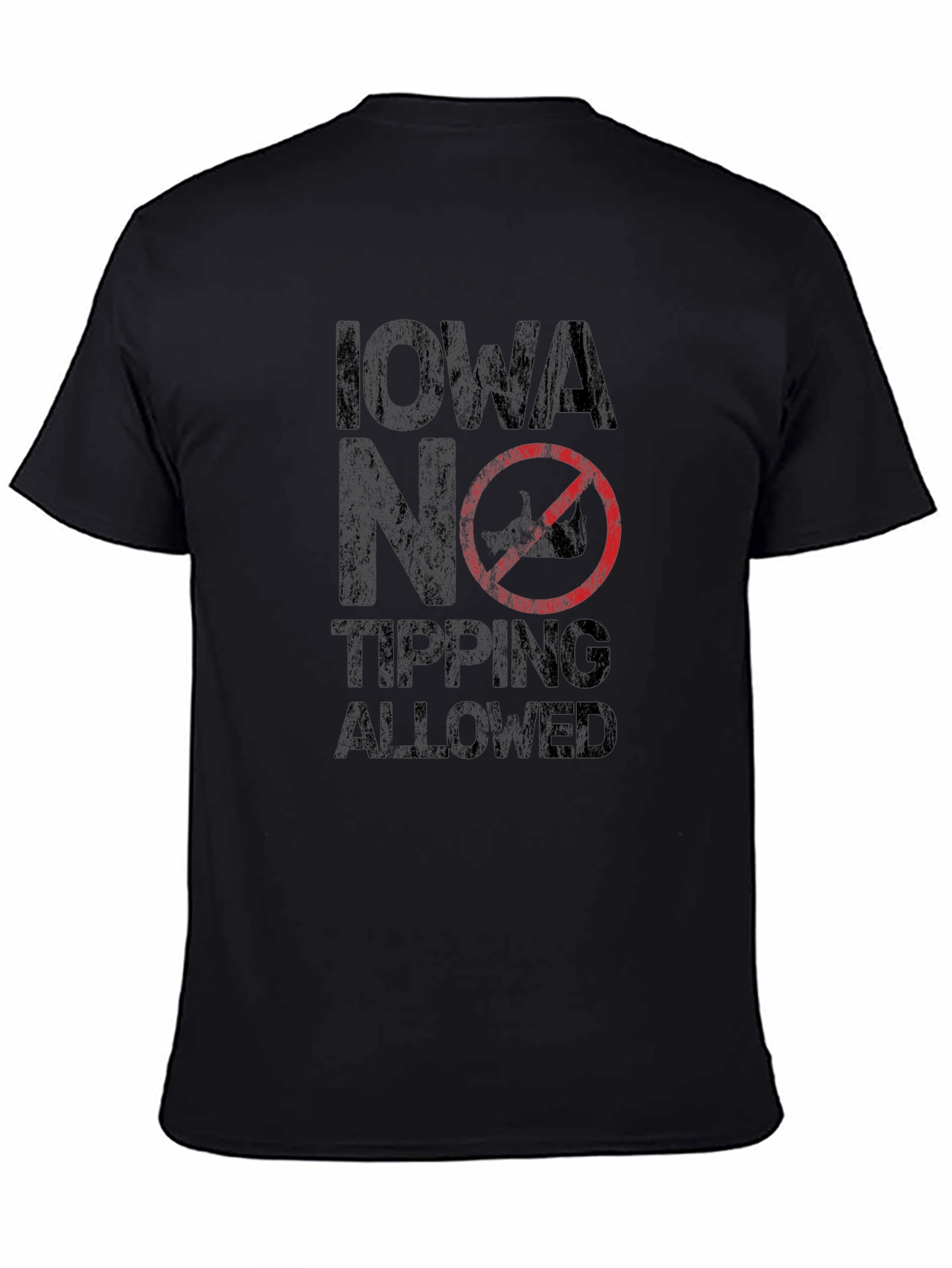 Iowa No Tipping Allowed Graphic Tee