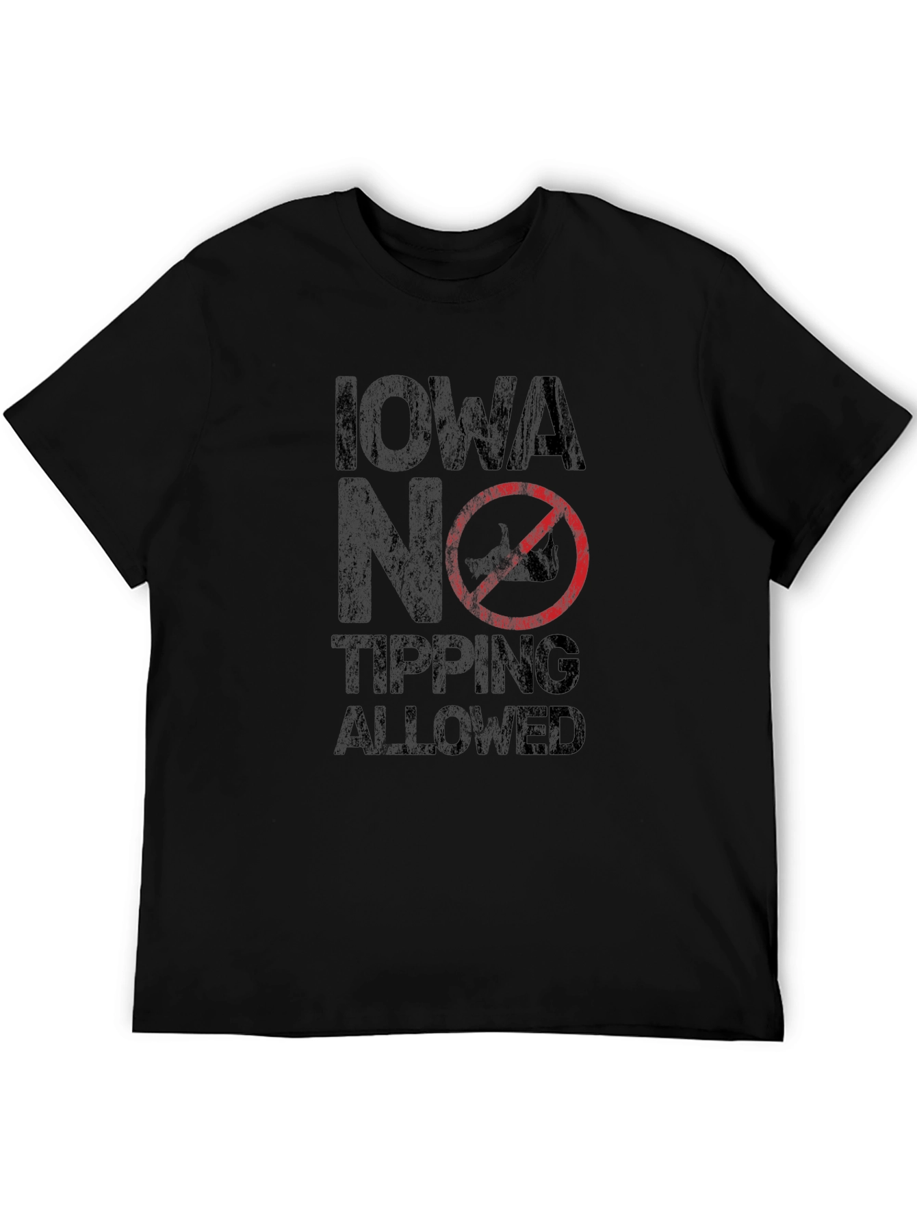 Iowa No Tipping Allowed Graphic Tee