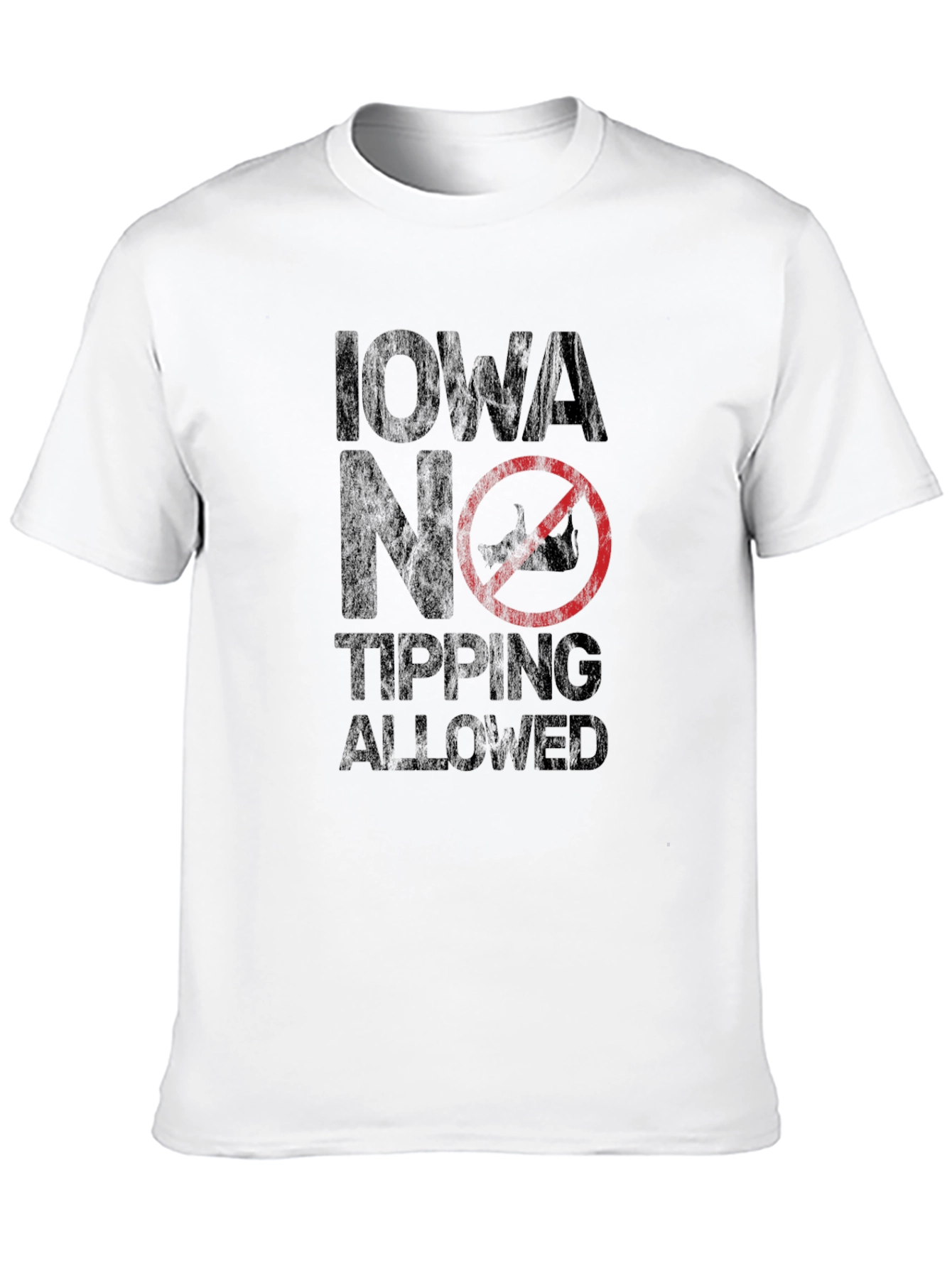 Iowa No Tipping Allowed Graphic Tee