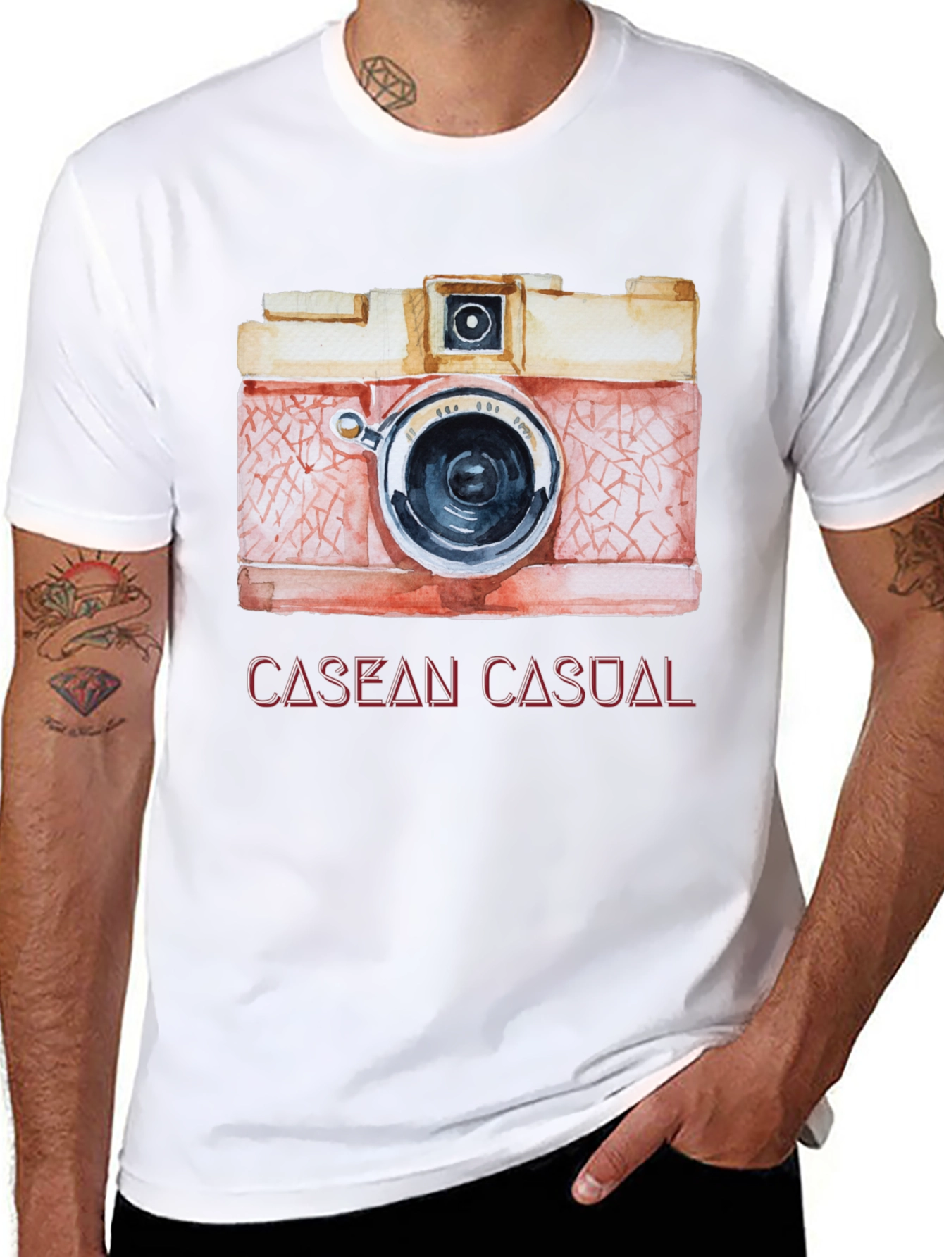 Retro Camera Graphic Tee - Casual Style