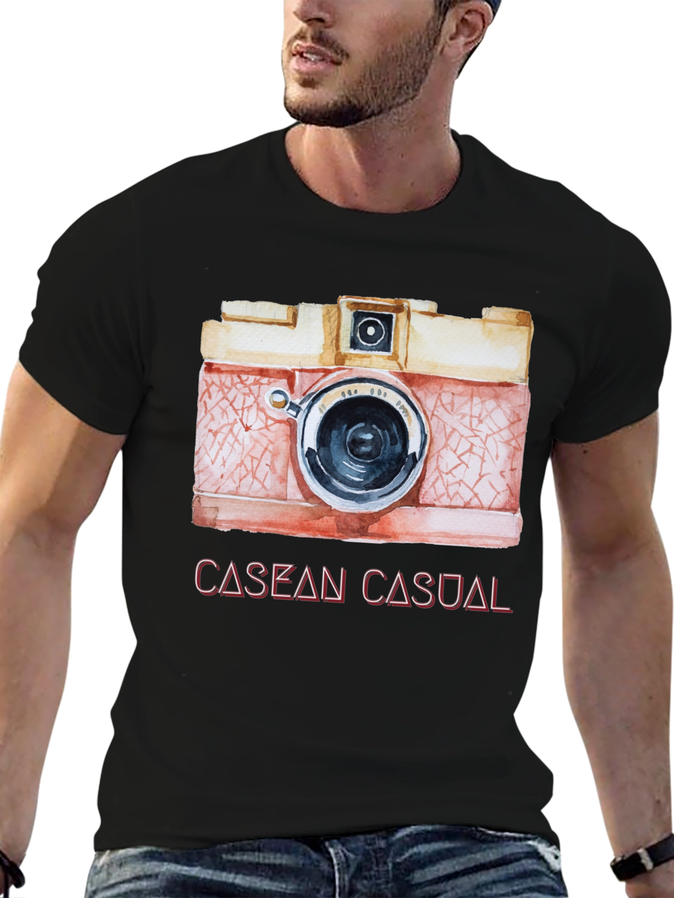 Retro Camera Graphic Tee - Casual Style