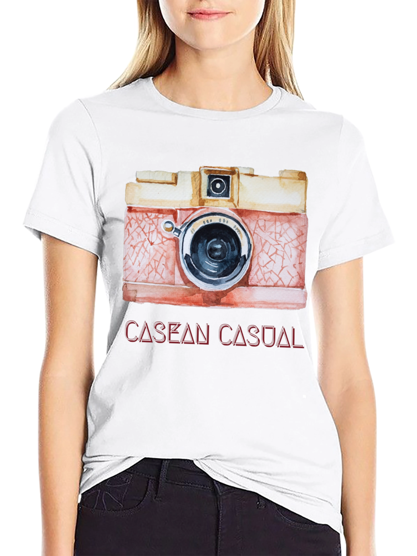 Retro Camera Graphic Tee - Casual Style