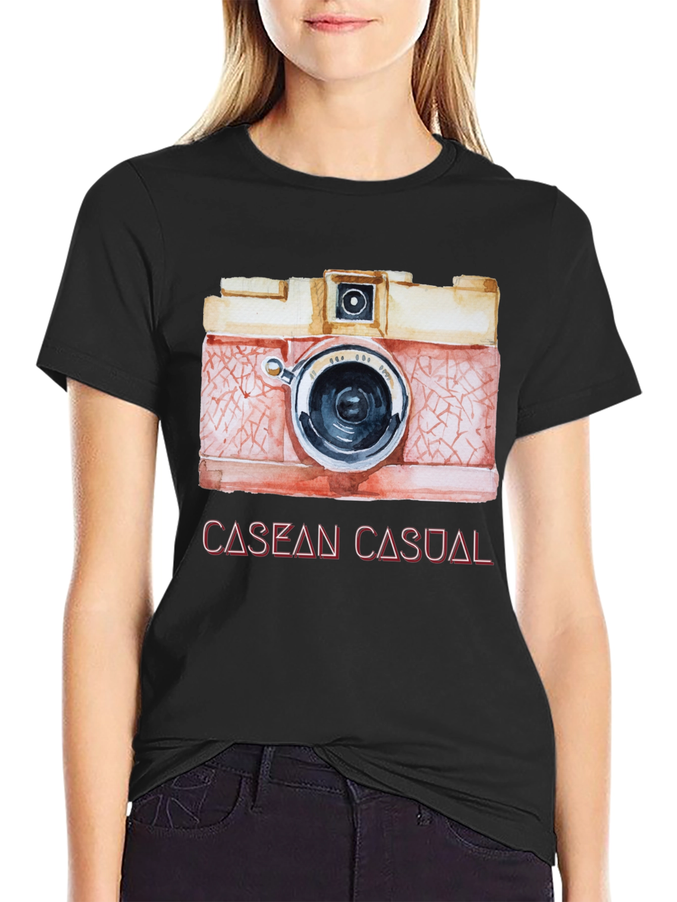Retro Camera Graphic Tee - Casual Style