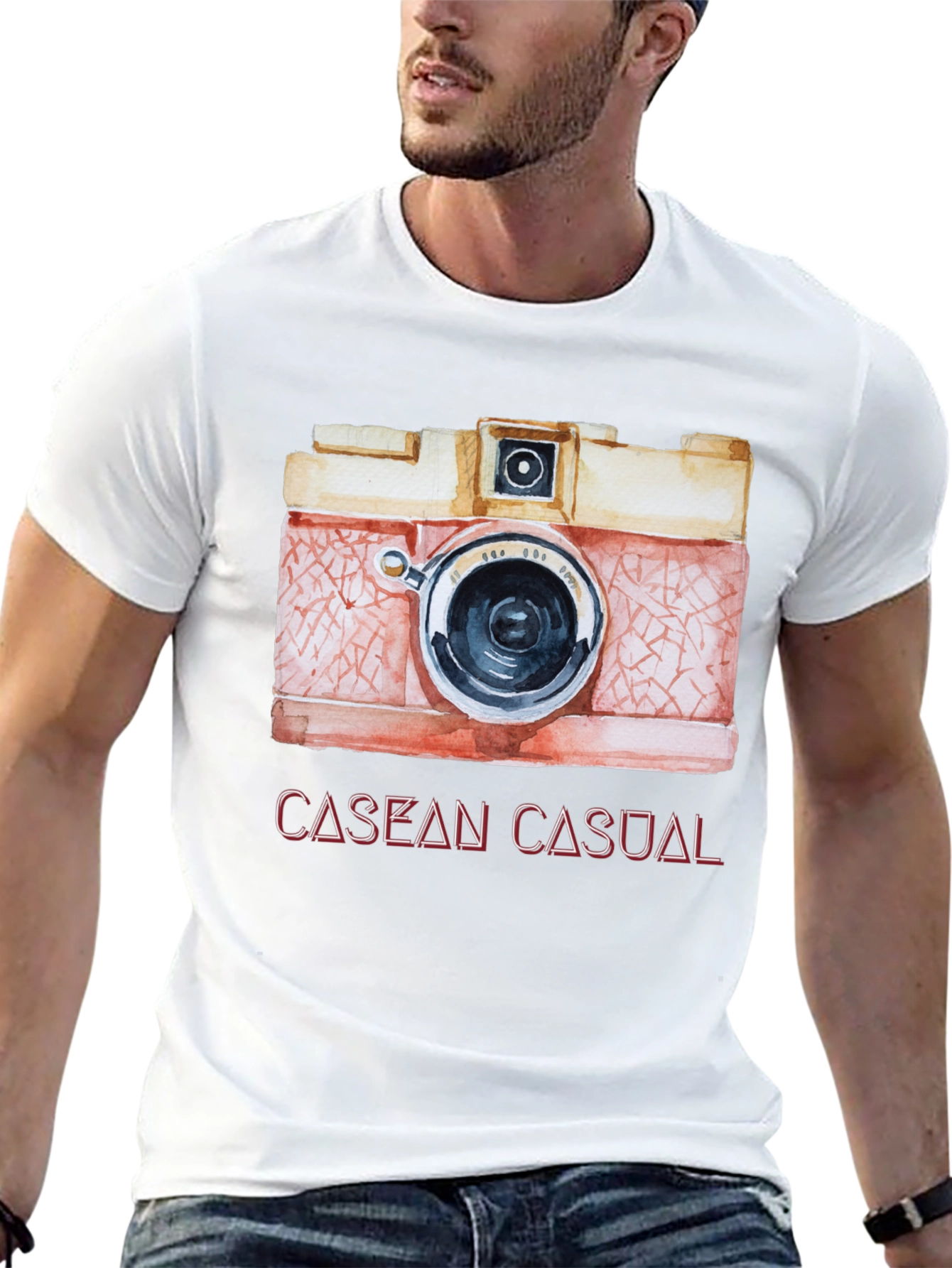 Retro Camera Graphic Tee - Casual Style