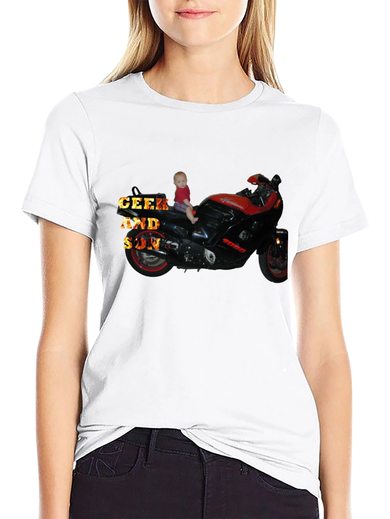Geek and Son Motorcycle Graphic T-Shirt