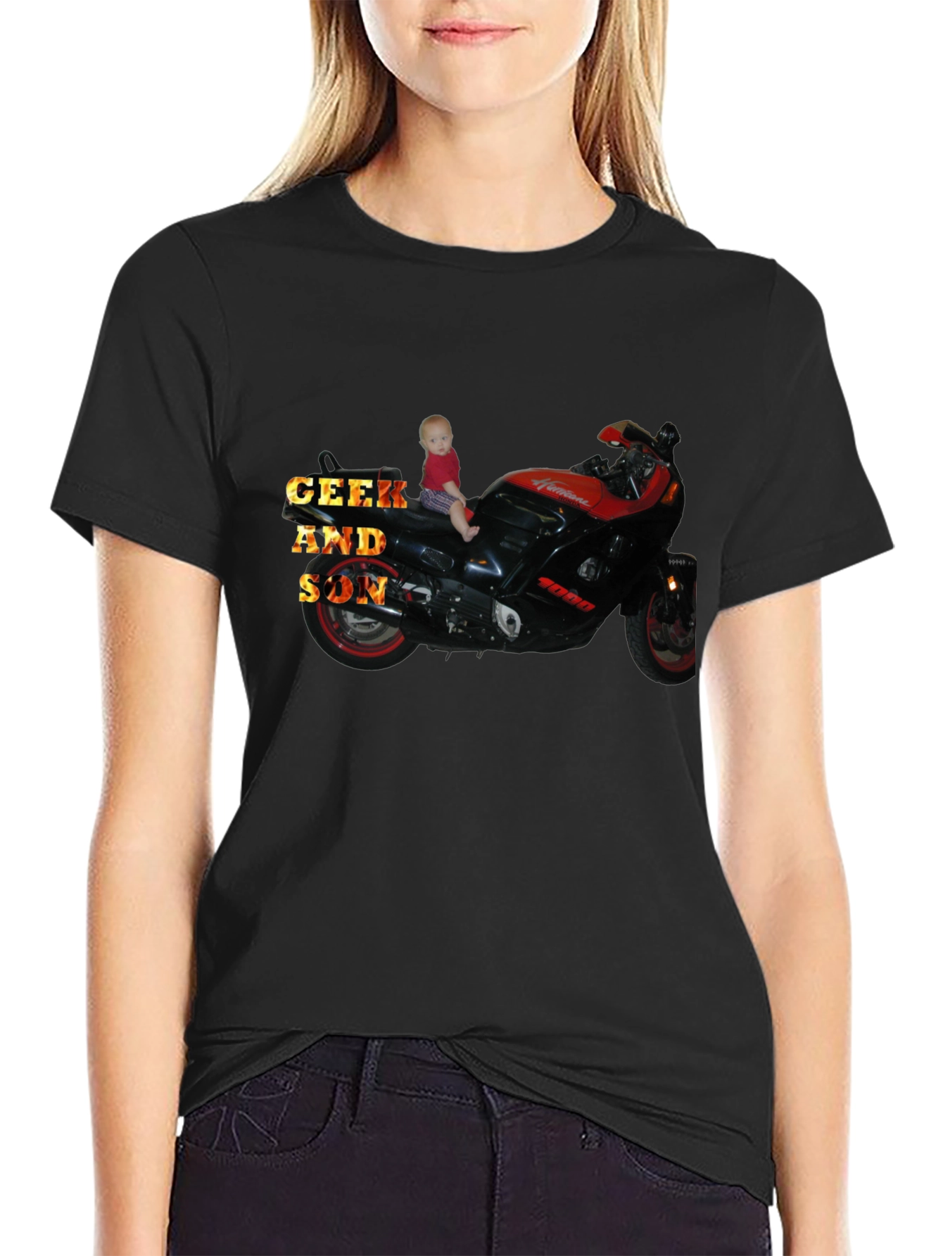 Geek and Son Motorcycle Graphic T-Shirt