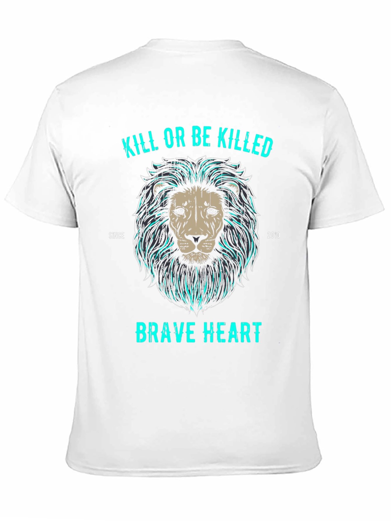 Brave Heart Lion Graphic T-Shirt