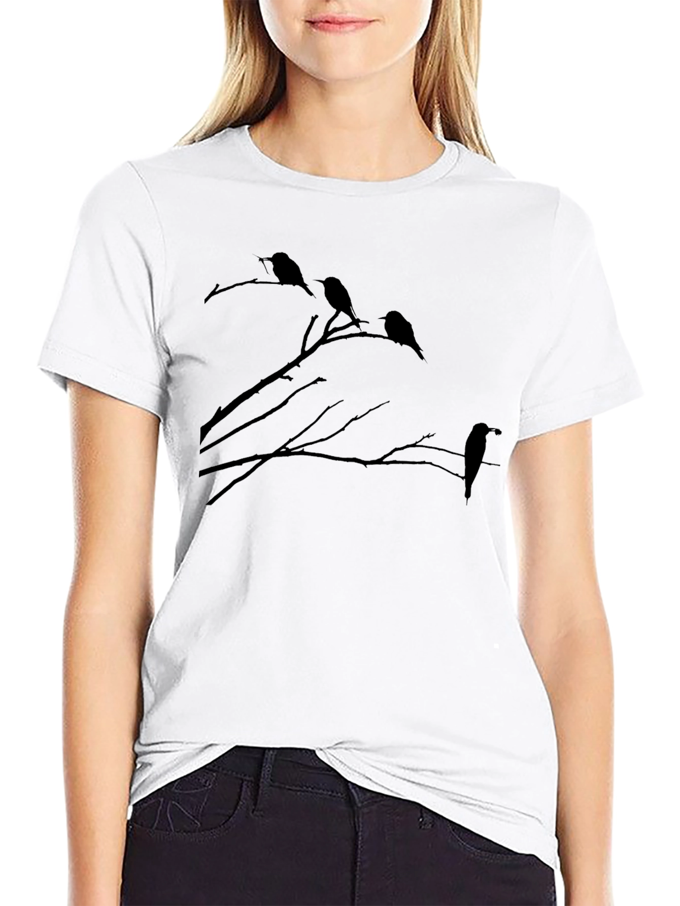 Raven Branch Graphic Tee - Mens Black T-Shirt