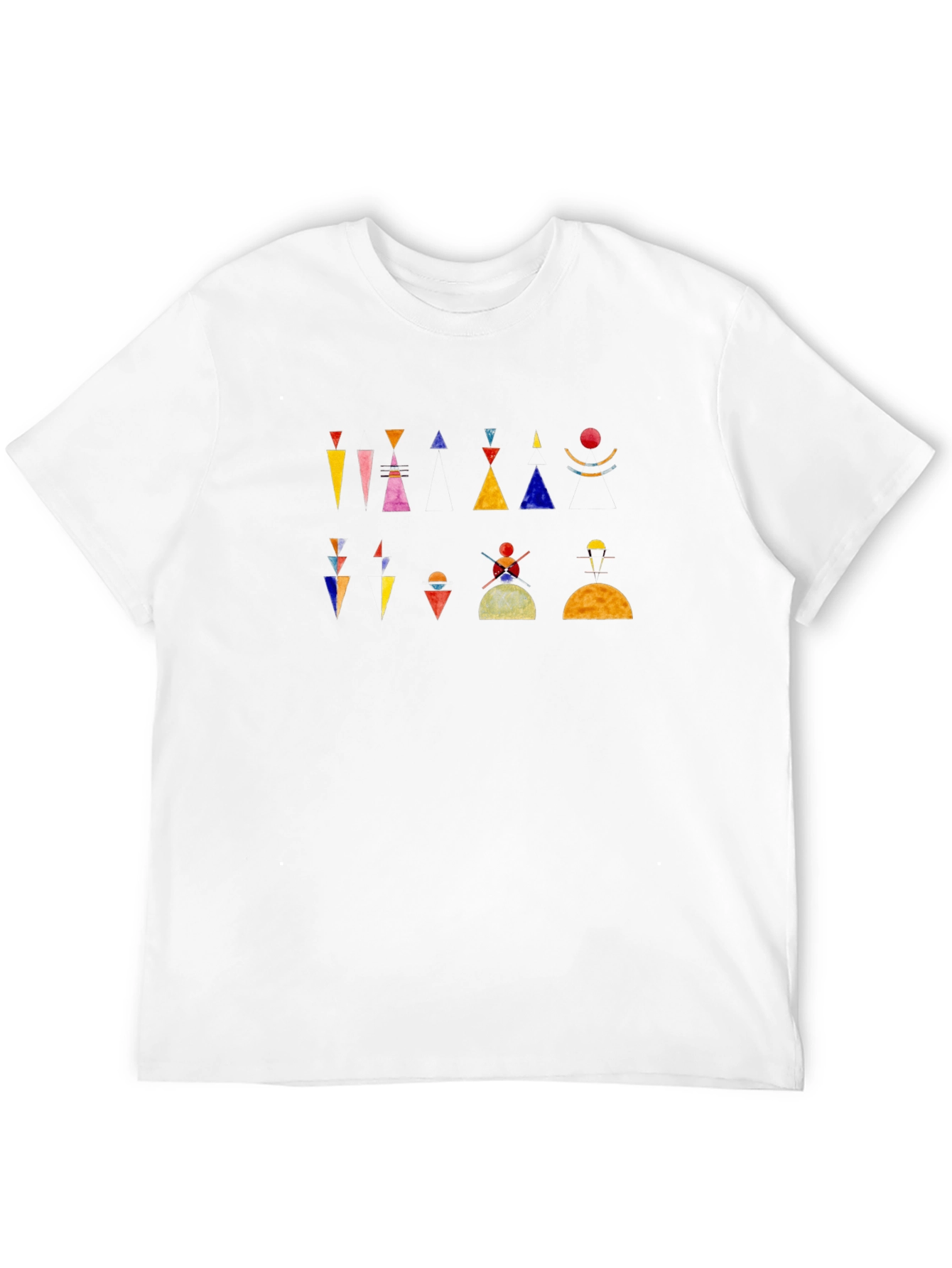 Abstract Geometric Art Black T-Shirt
