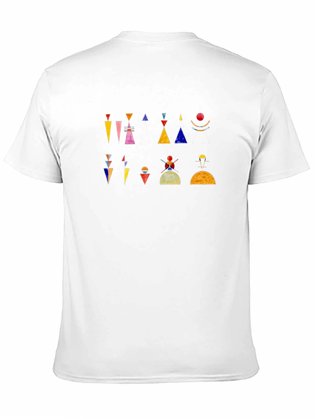 Abstract Geometric Art Black T-Shirt