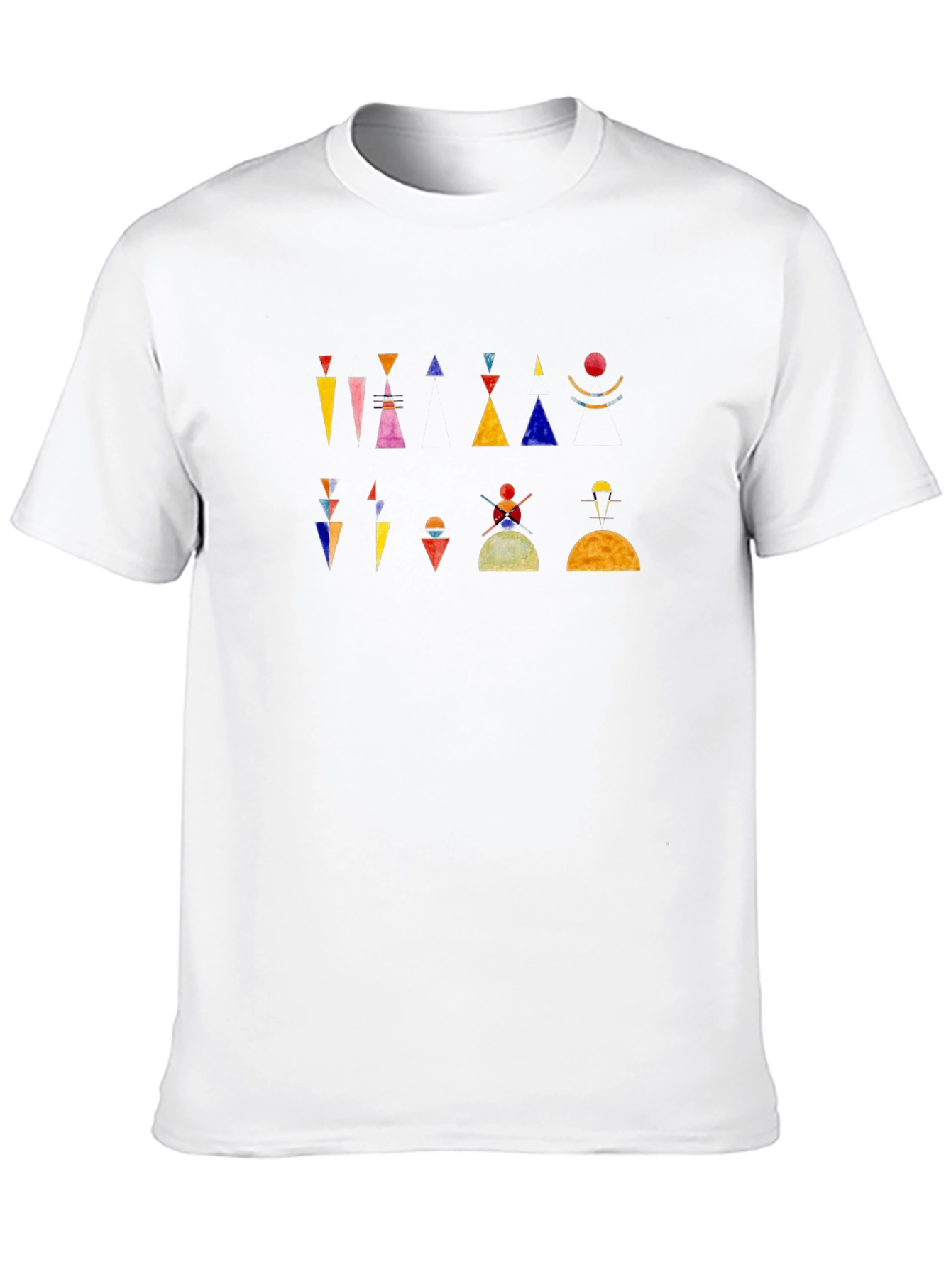 Abstract Geometric Art Black T-Shirt