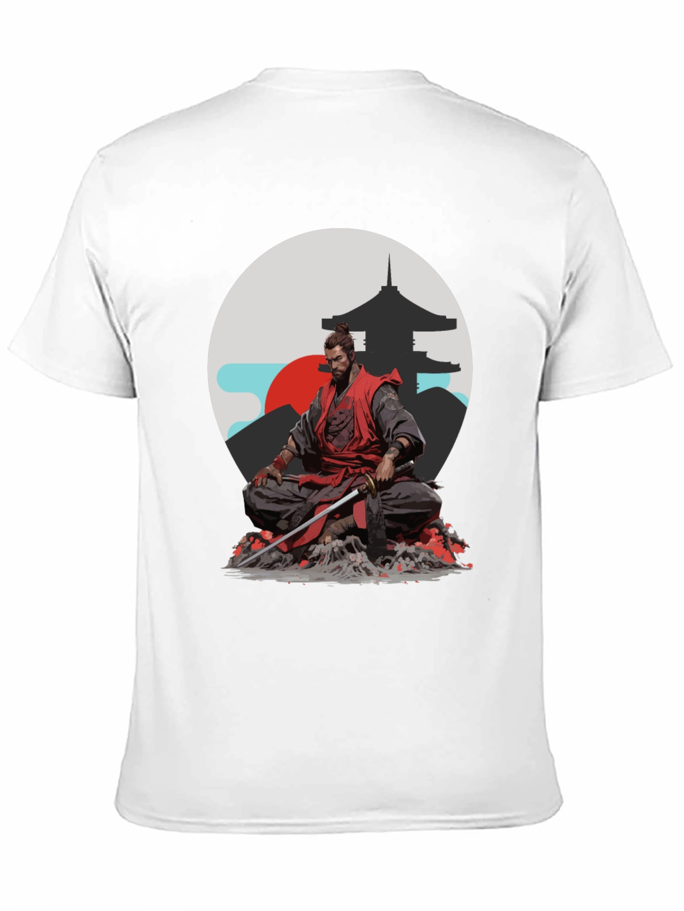 Samurai Graphic Tee - Japanese Warrior Style