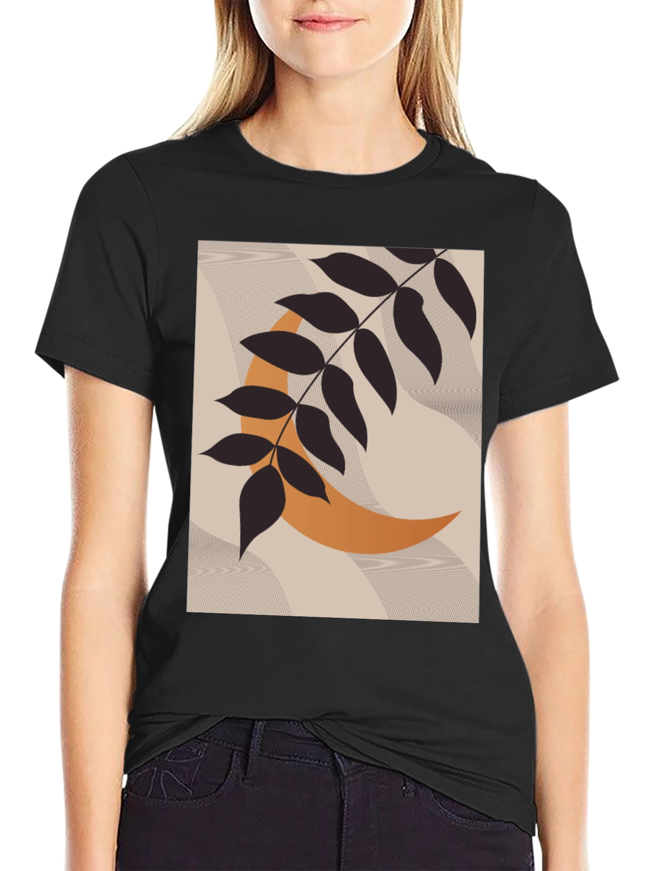 Boho Branch & Moon Graphic Tee