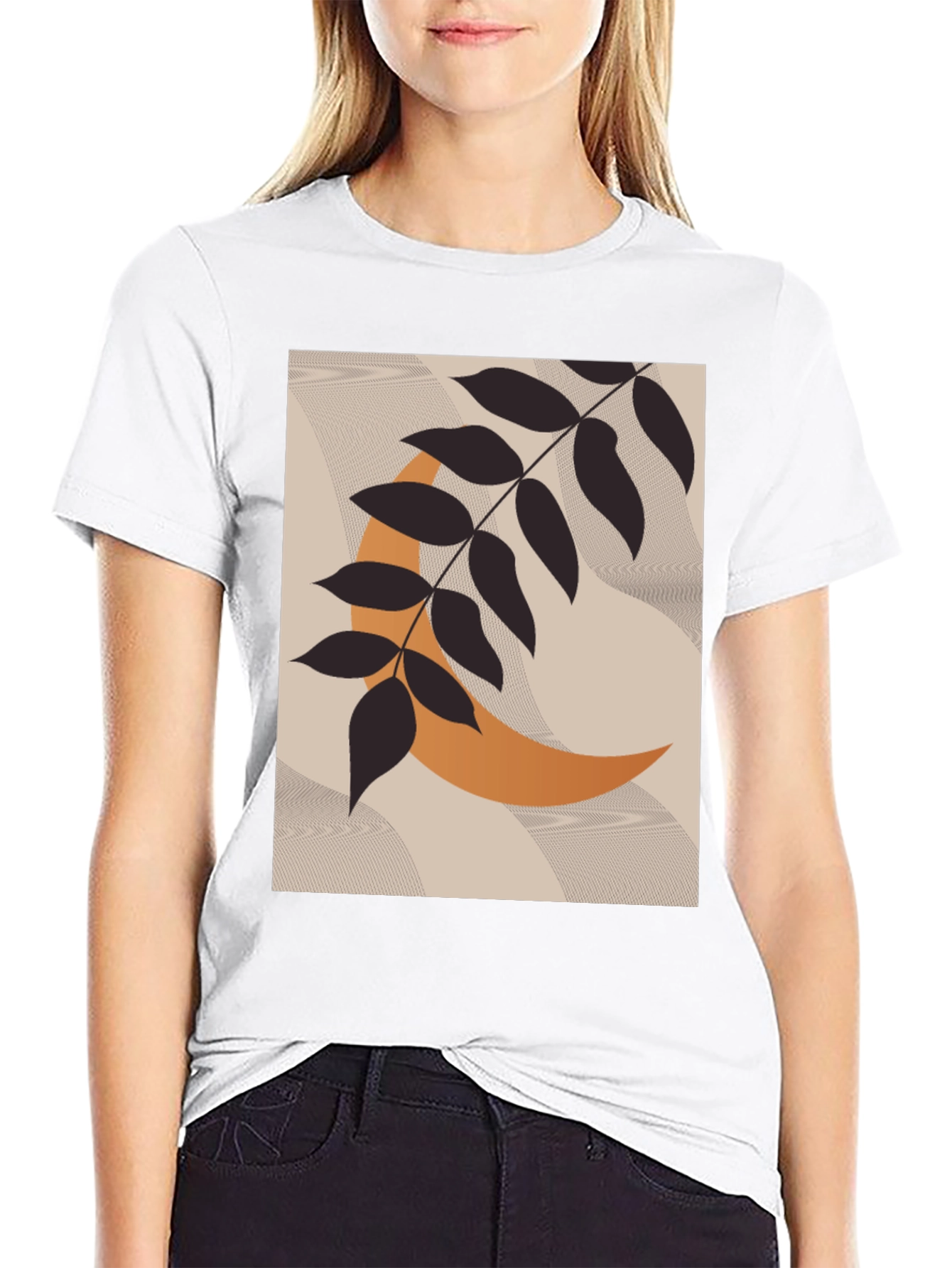 Boho Branch & Moon Graphic Tee