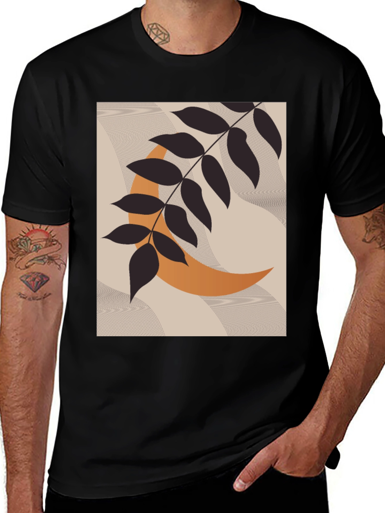 Boho Branch & Moon Graphic Tee