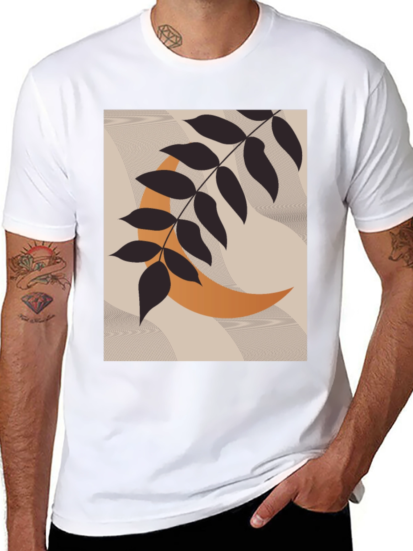 Boho Branch & Moon Graphic Tee