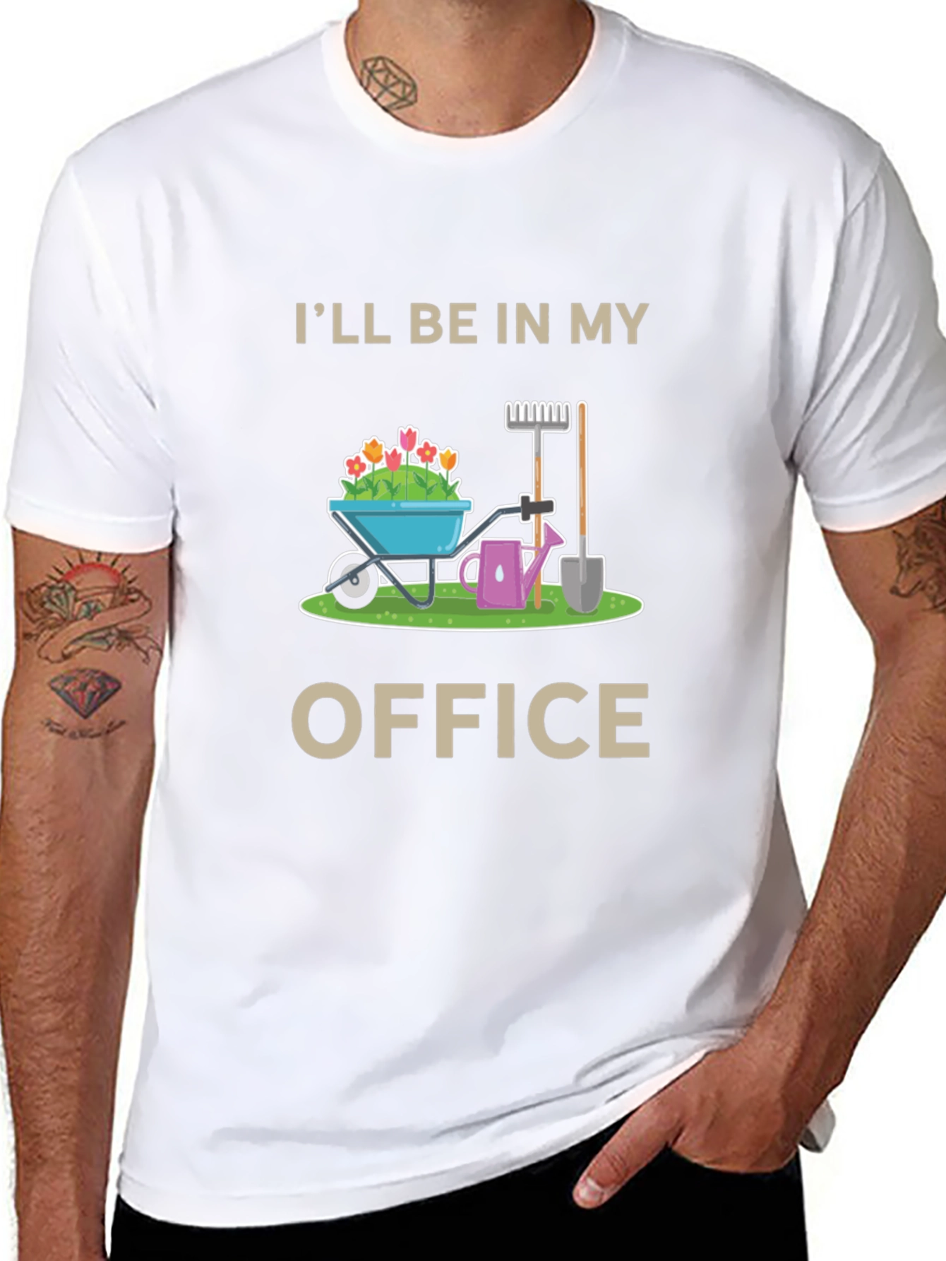 Gardening Office Graphic T-Shirt