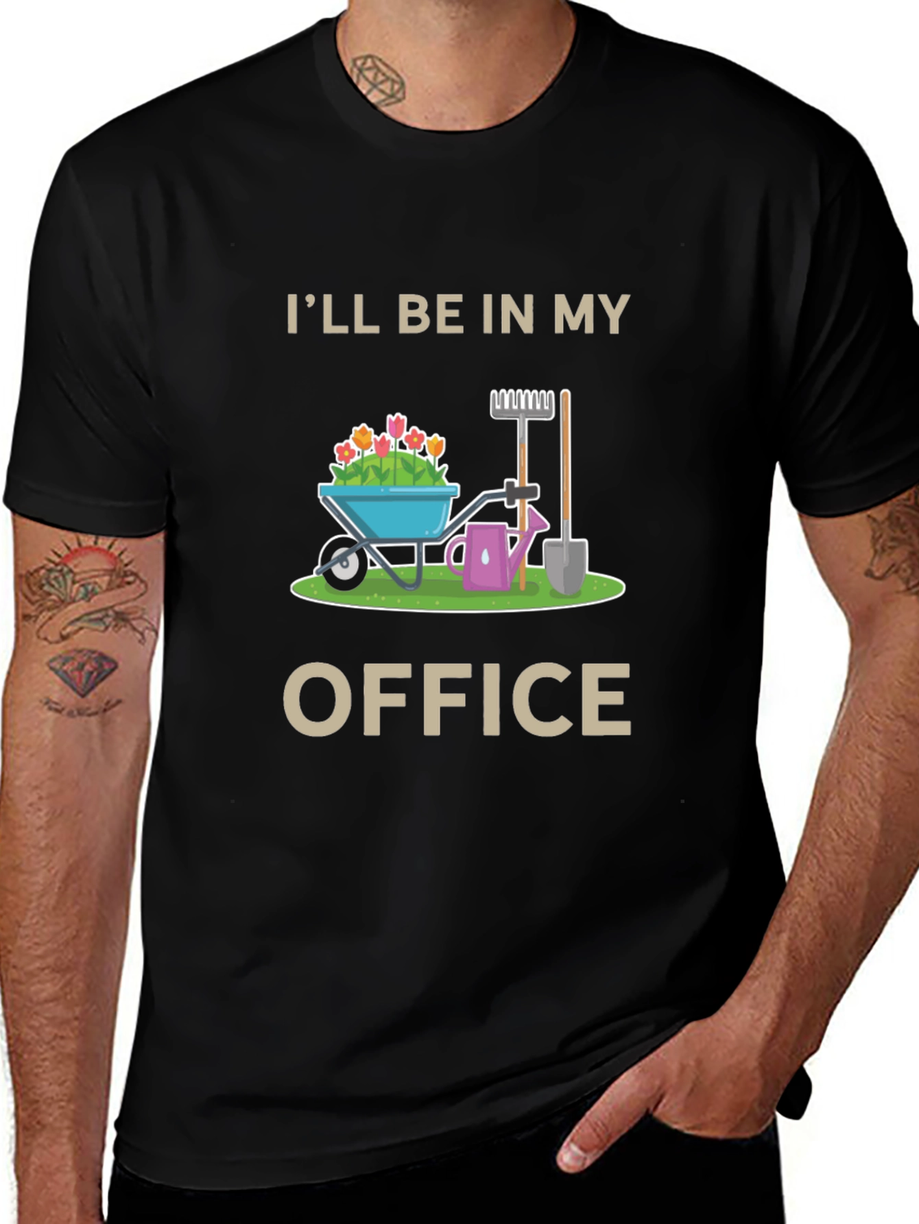 Gardening Office Graphic T-Shirt