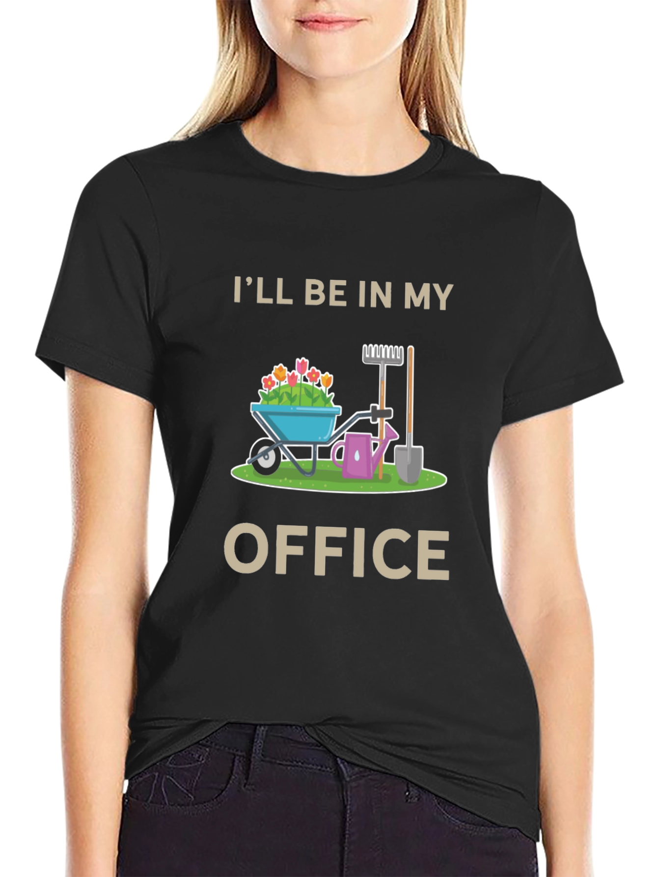 Gardening Office Graphic T-Shirt