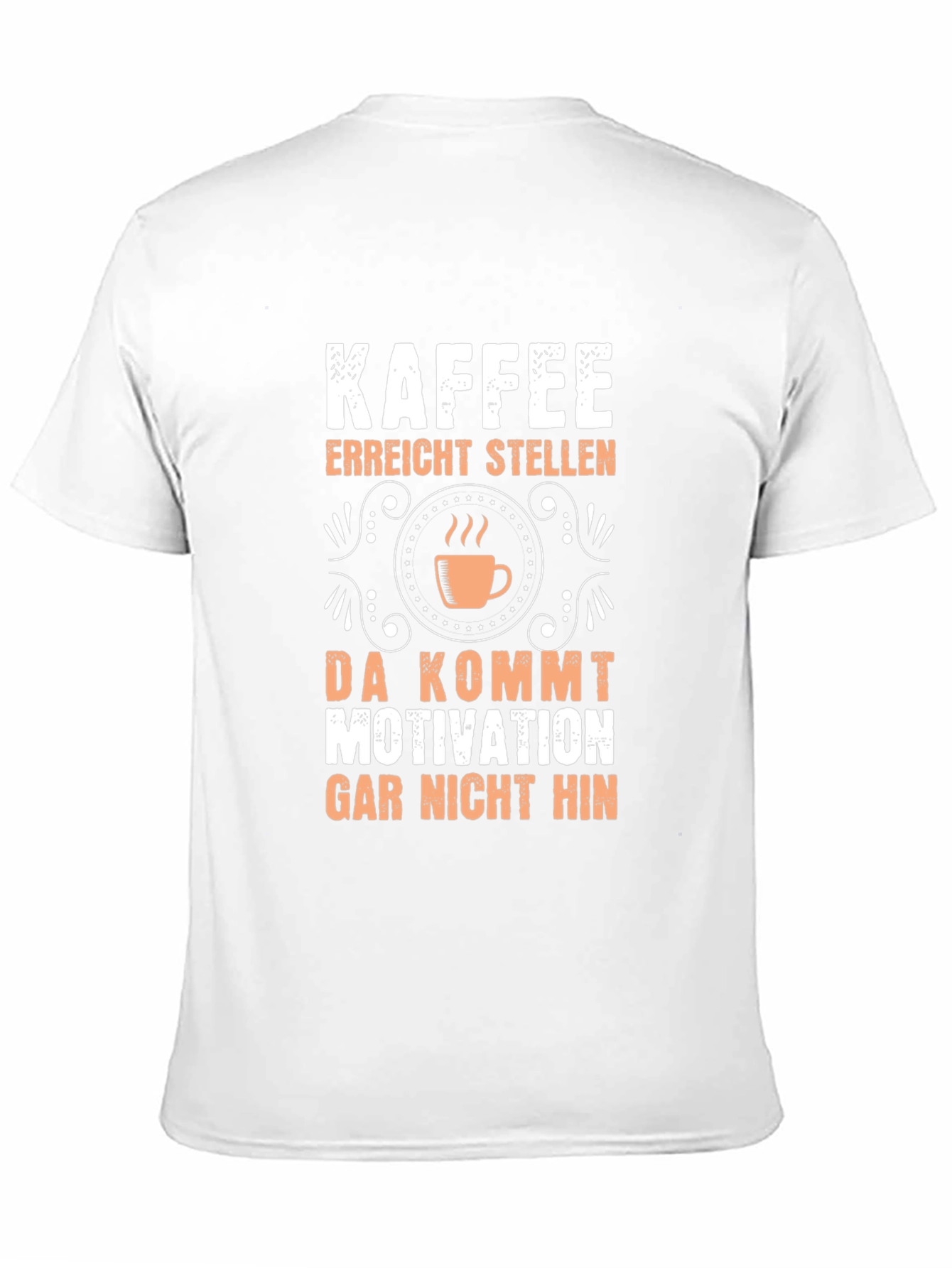 Kaffee Motivation T-Shirt - Funny Coffee Lover Tee