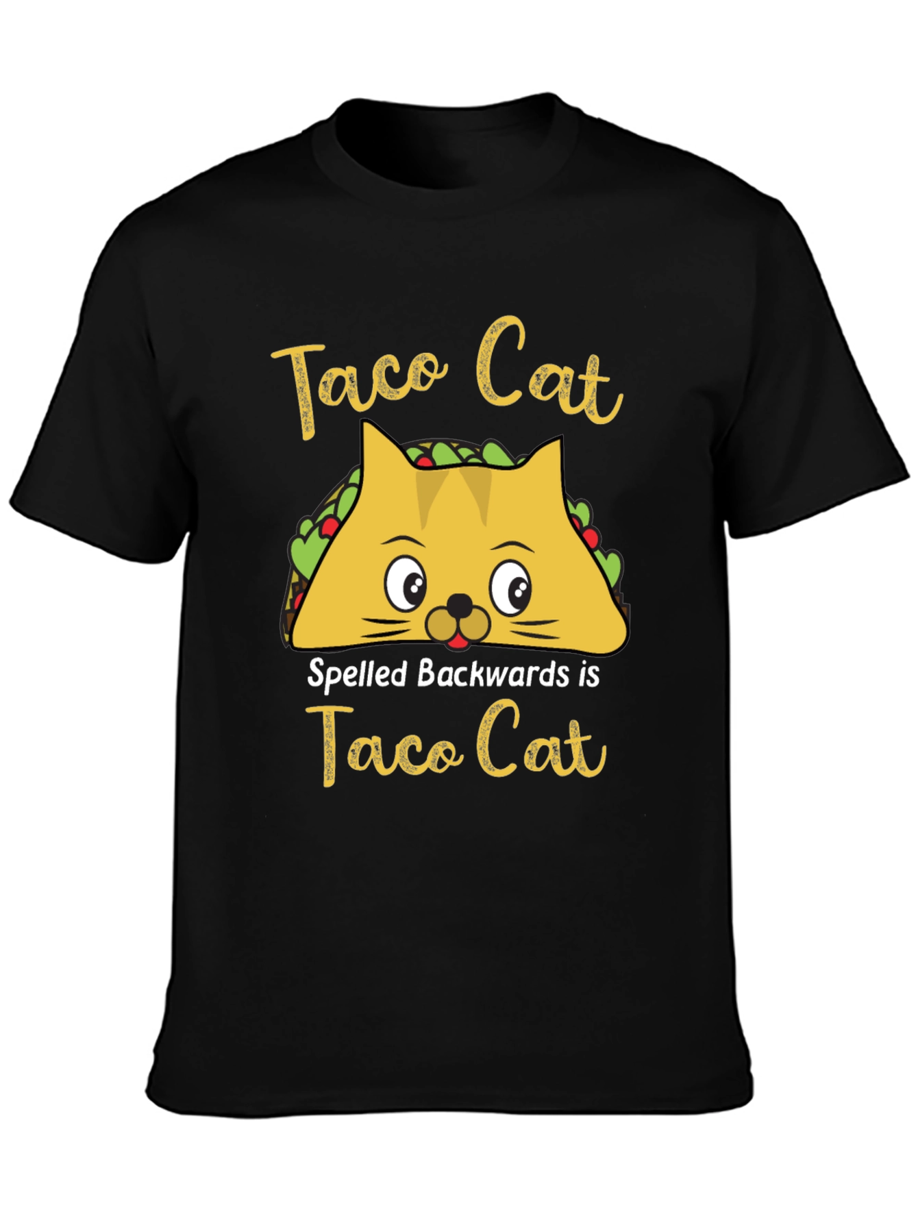 Taco Cat T-Shirt - Funny Palindrome Tee